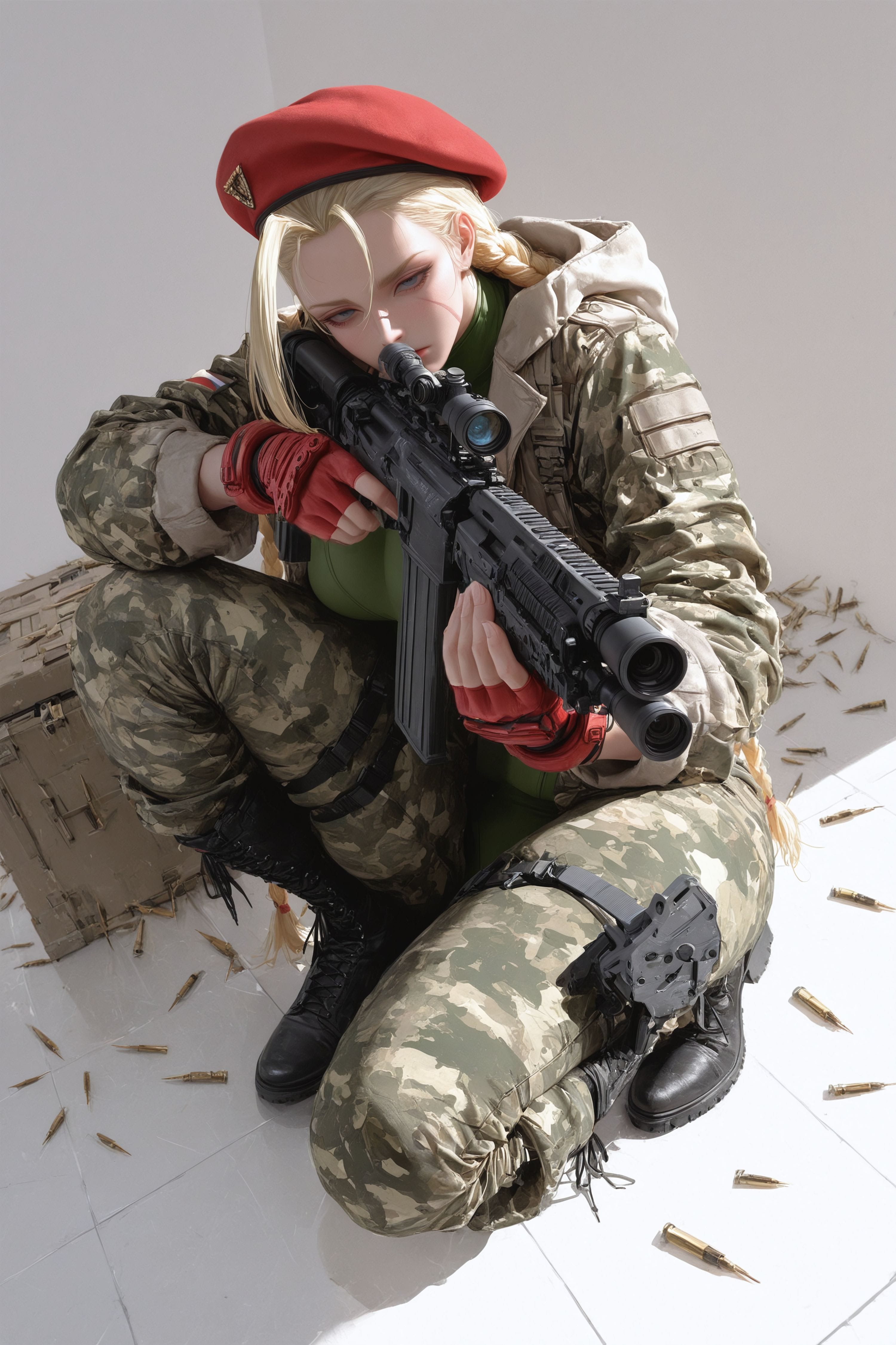 嘉米怀特 街霸 二次元游戏人物二创 枪械