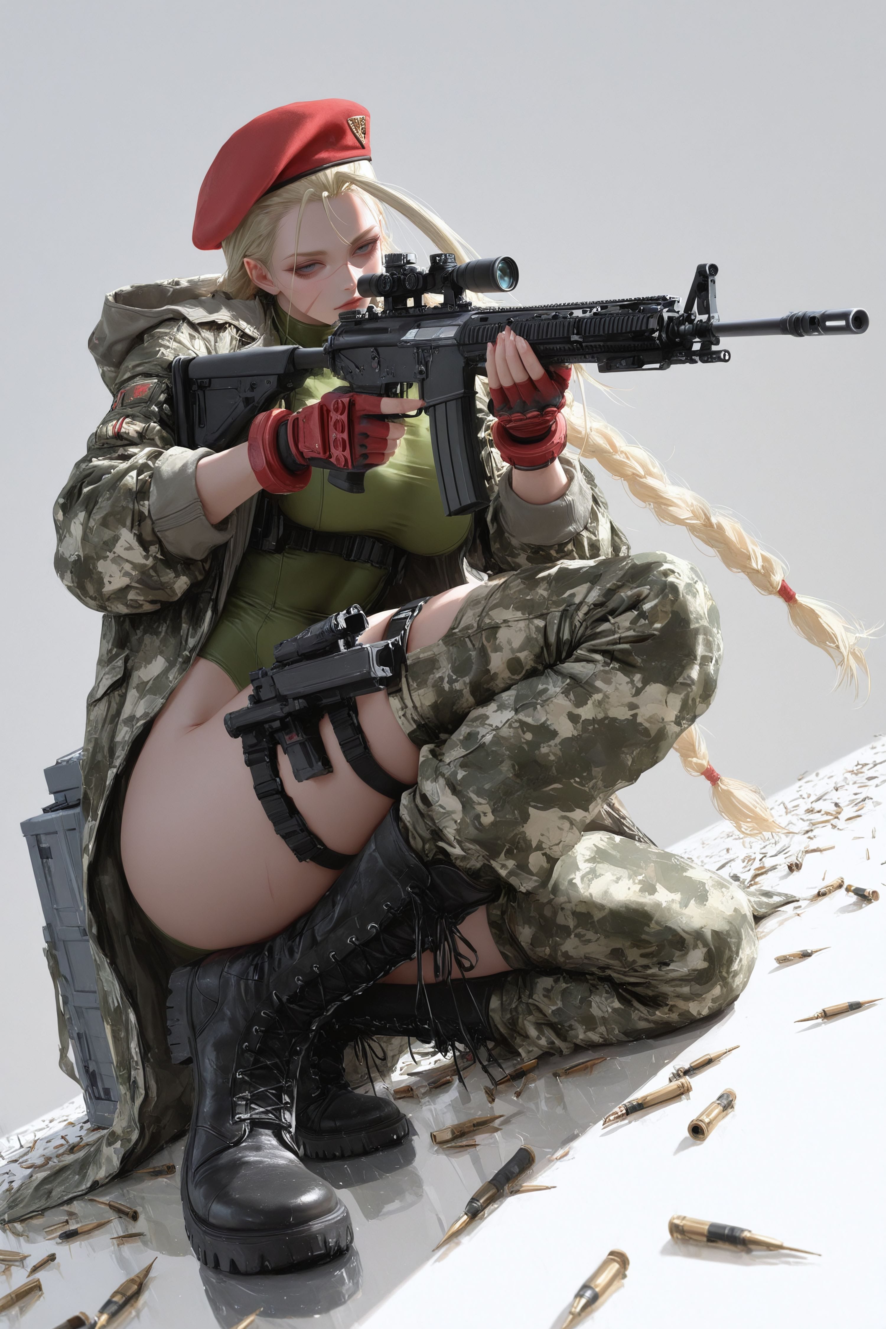 嘉米怀特 街霸 二次元游戏人物二创 枪械