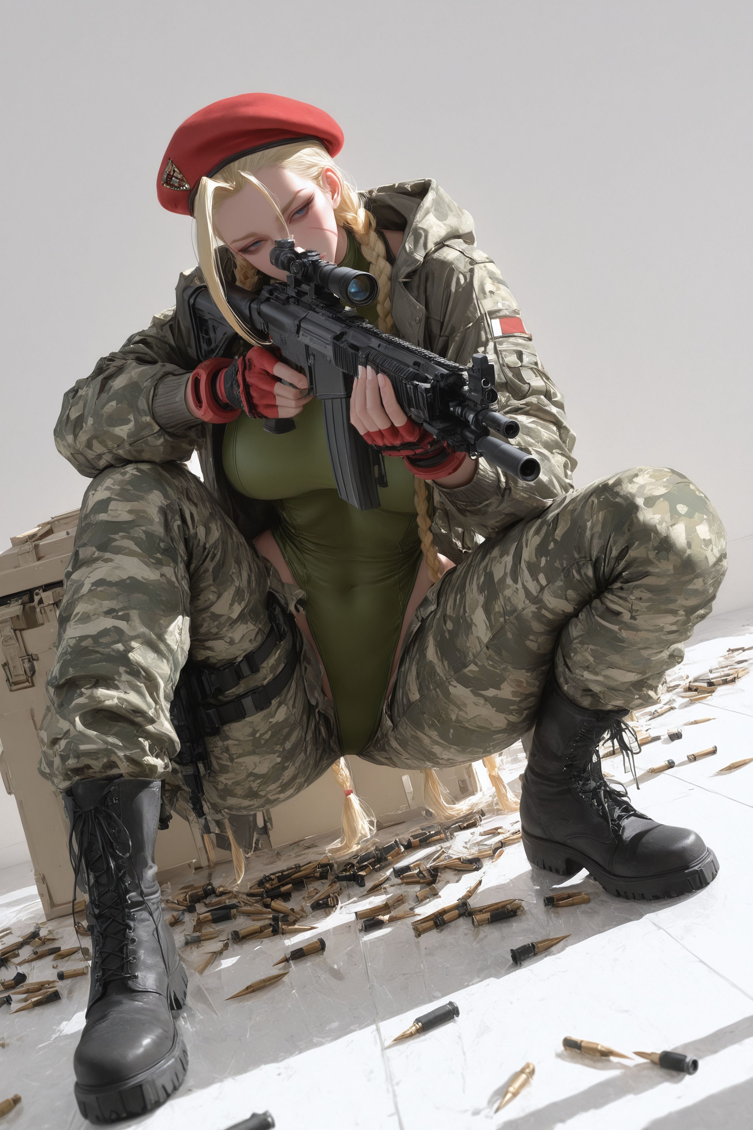 嘉米怀特 街霸 二次元游戏人物二创 枪械