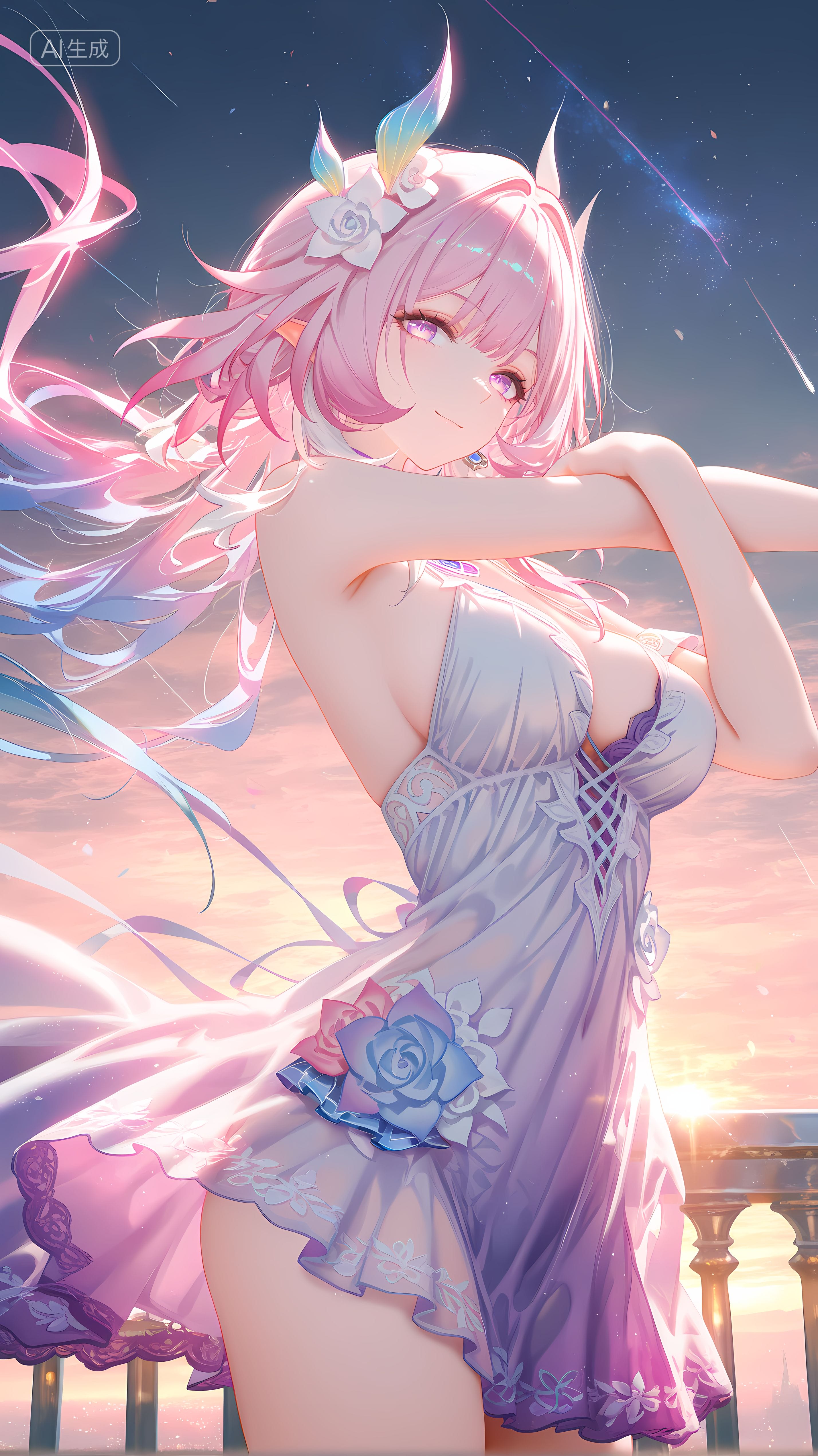 崩坏星穹铁道角色昔涟 手机游戏 粉色主题 手机壁纸-皮皮兔动漫