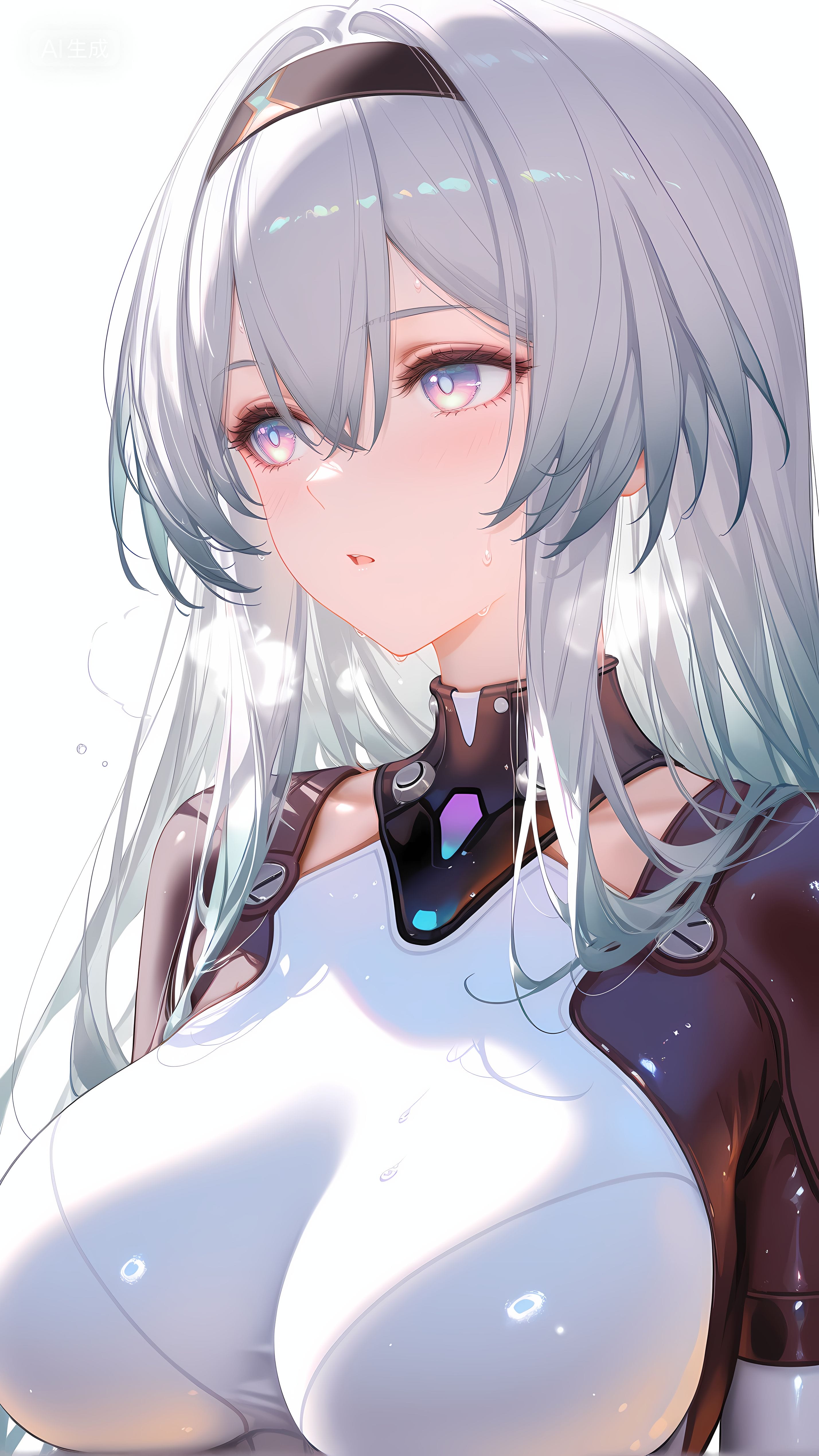 二次元游戏 崩坏星穹铁道 女性角色流萤 大雷 连体皮衣皮裤