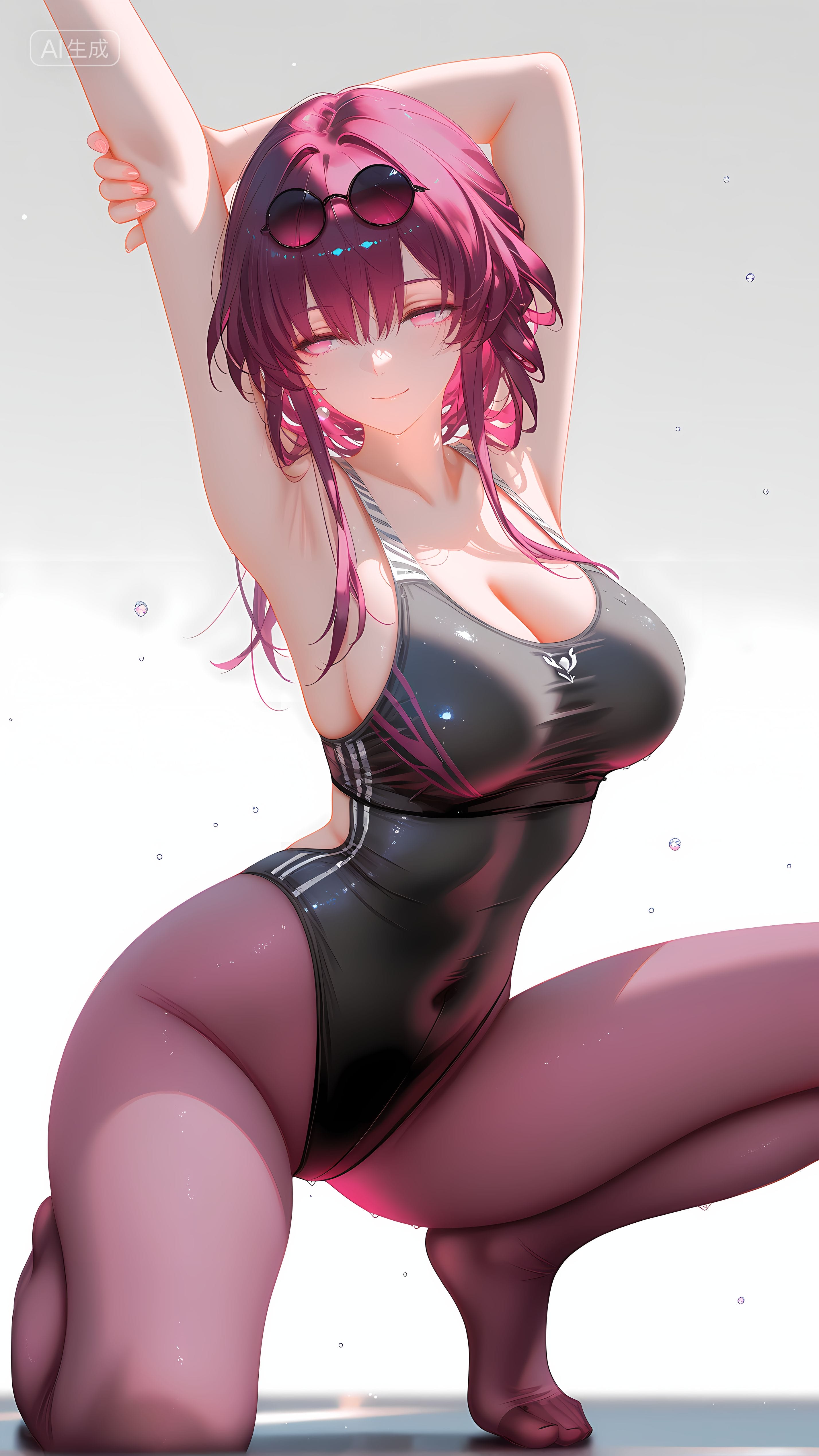 崩坏星穹铁道 卡芙卡 连体皮衣 瑜伽裤 身材