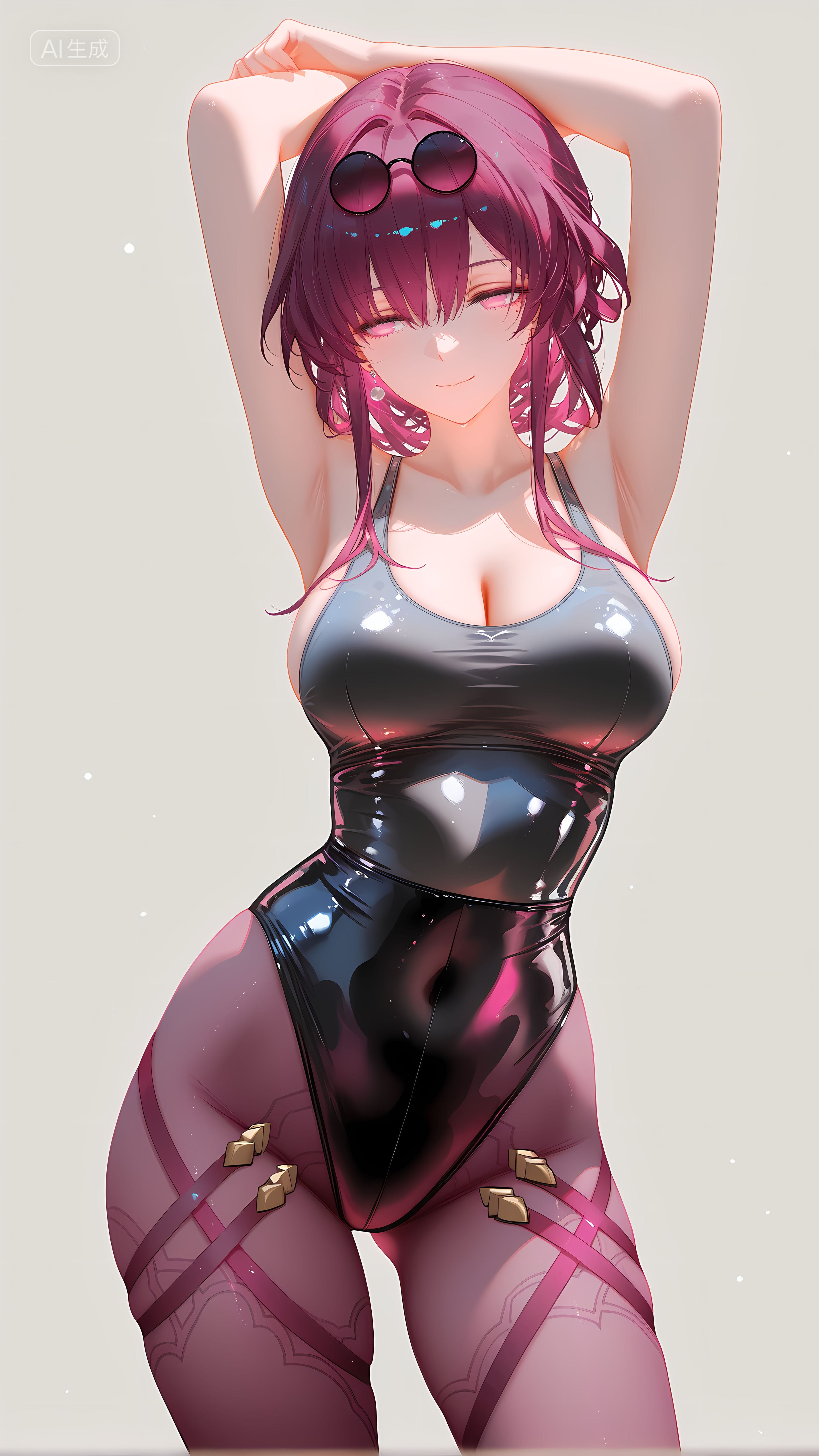 运动健身的卡芙卡 崩坏星穹铁道 瑜伽裤