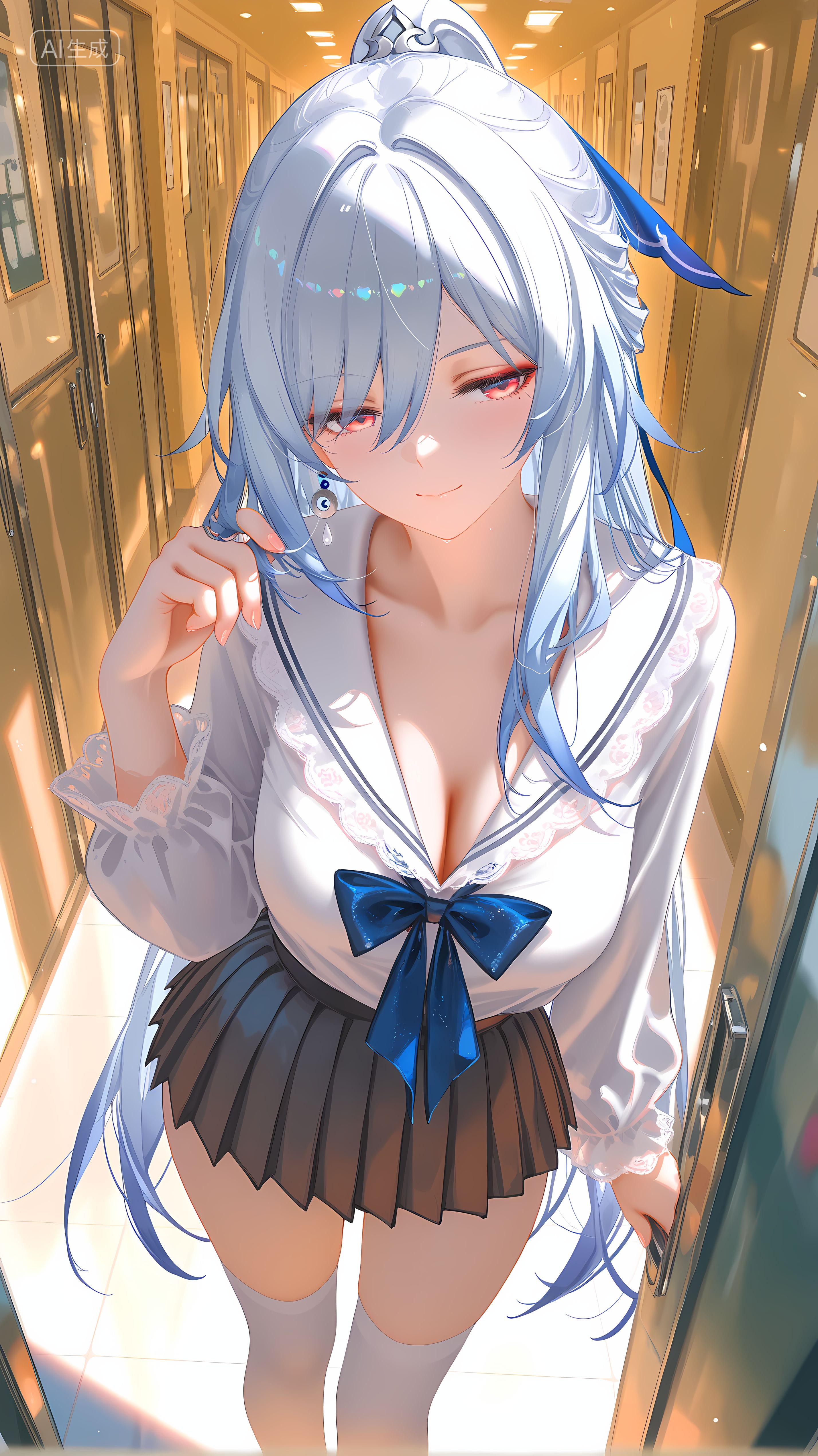 崩坏星穹铁道 校园里的镜流 裙子JK 丝袜黑丝