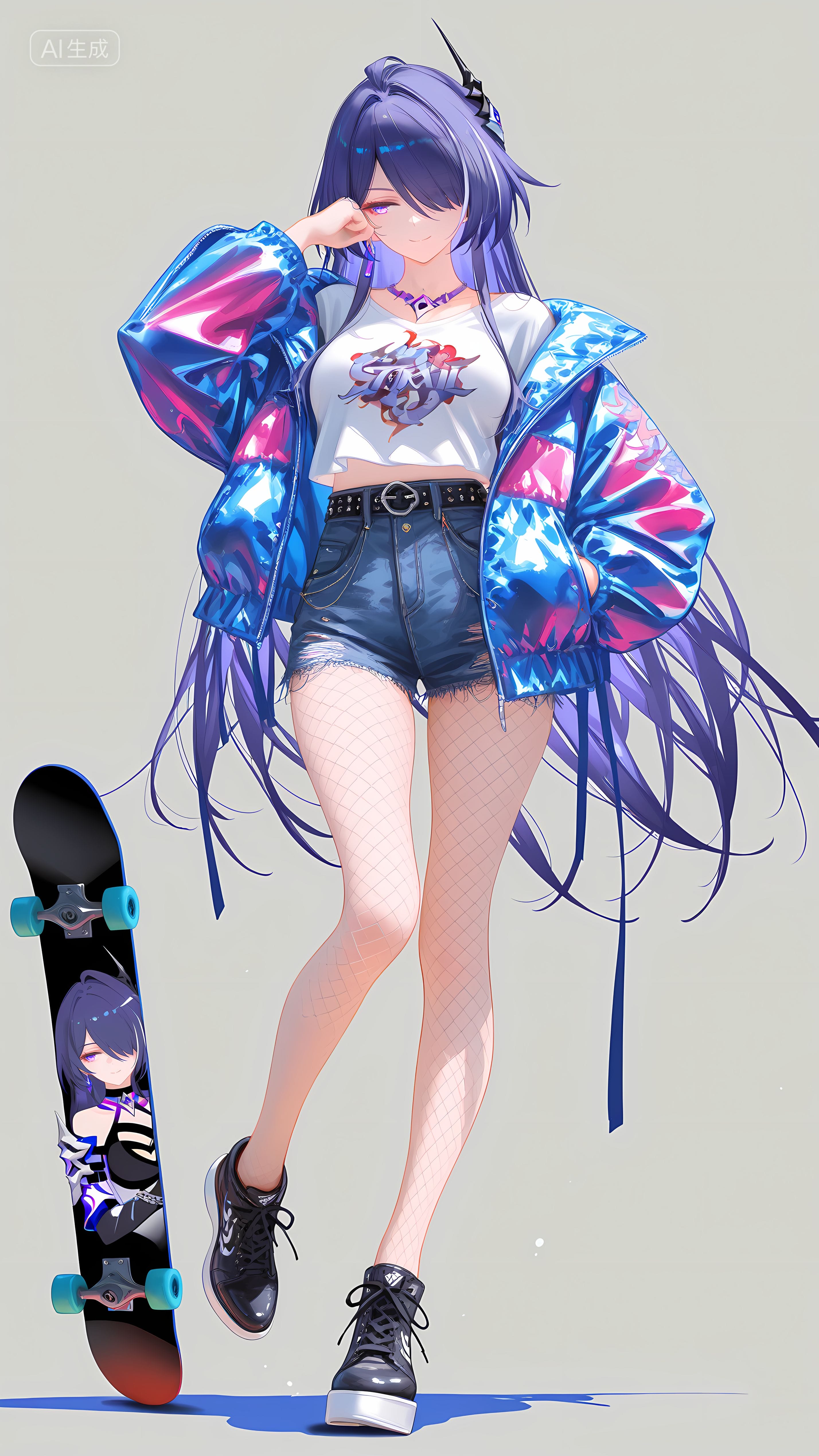 崩坏星穹铁道 黄泉 二次元美女 渔网袜 丝袜黑丝 皮衣