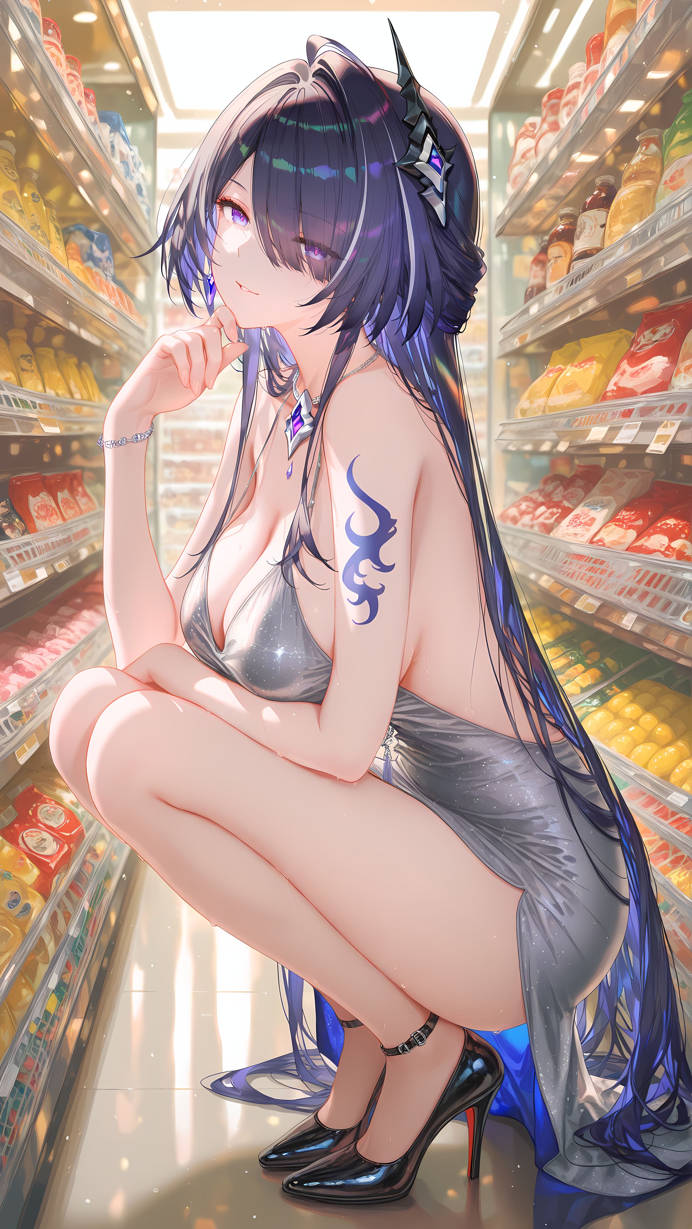 崩坏星穹铁道 黄泉 高跟鞋裙子 商超 百褶裙-皮皮兔动漫