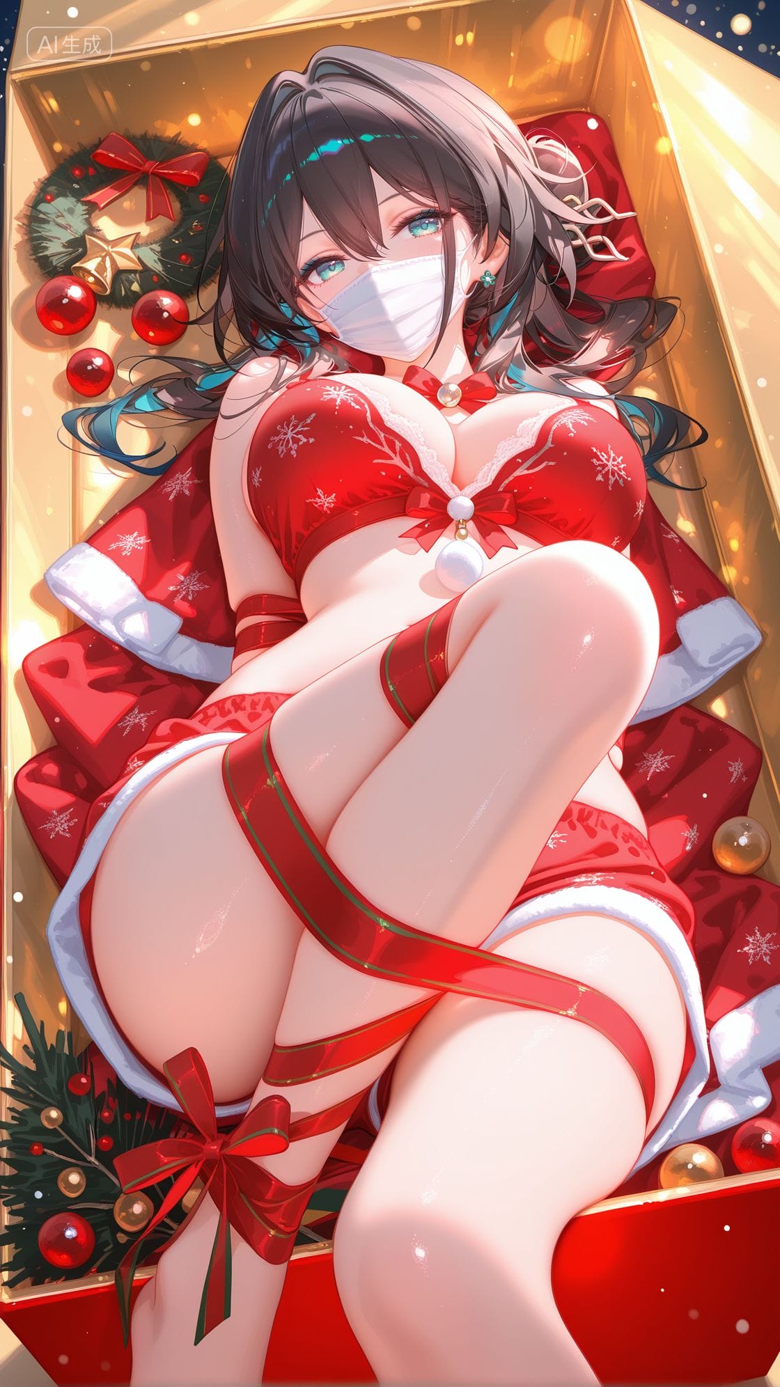 阮梅 镜流 崩坏星穹铁道二次元游戏美女角色 圣诞节主题-皮皮兔动漫