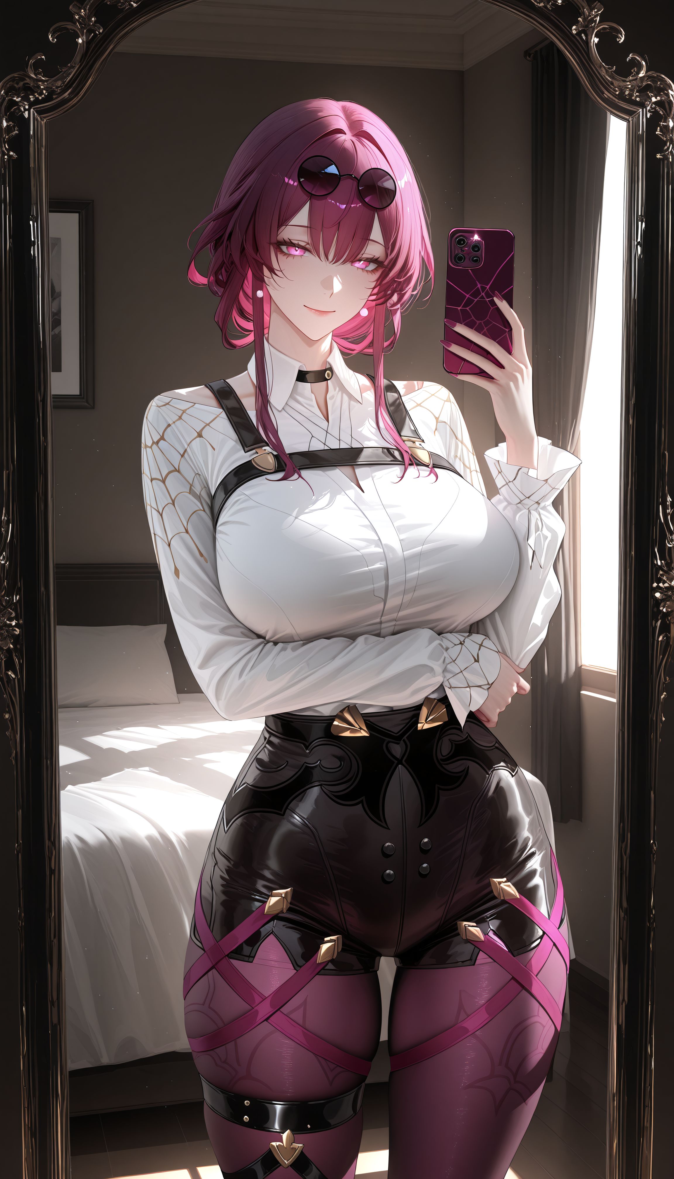 卡芙卡 二次元游戏角色 崩坏星穹铁道 房间镜子