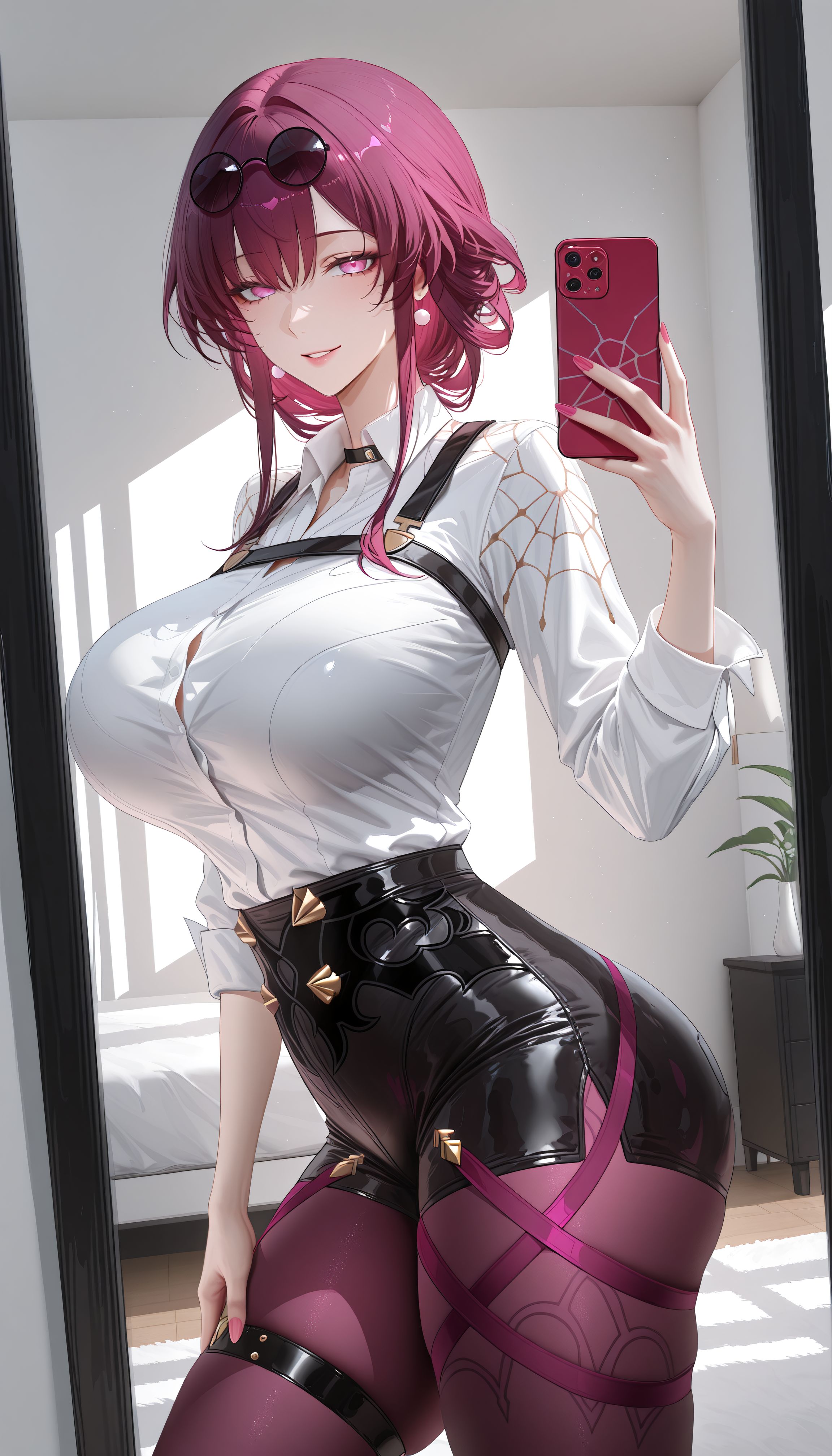 卡芙卡 二次元游戏角色 崩坏星穹铁道 房间镜子