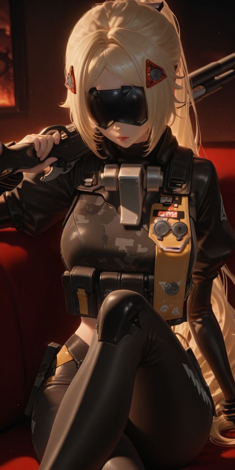 绝区零扳机 ai绘画 二次元游戏 枪 战斗服-皮皮兔动漫