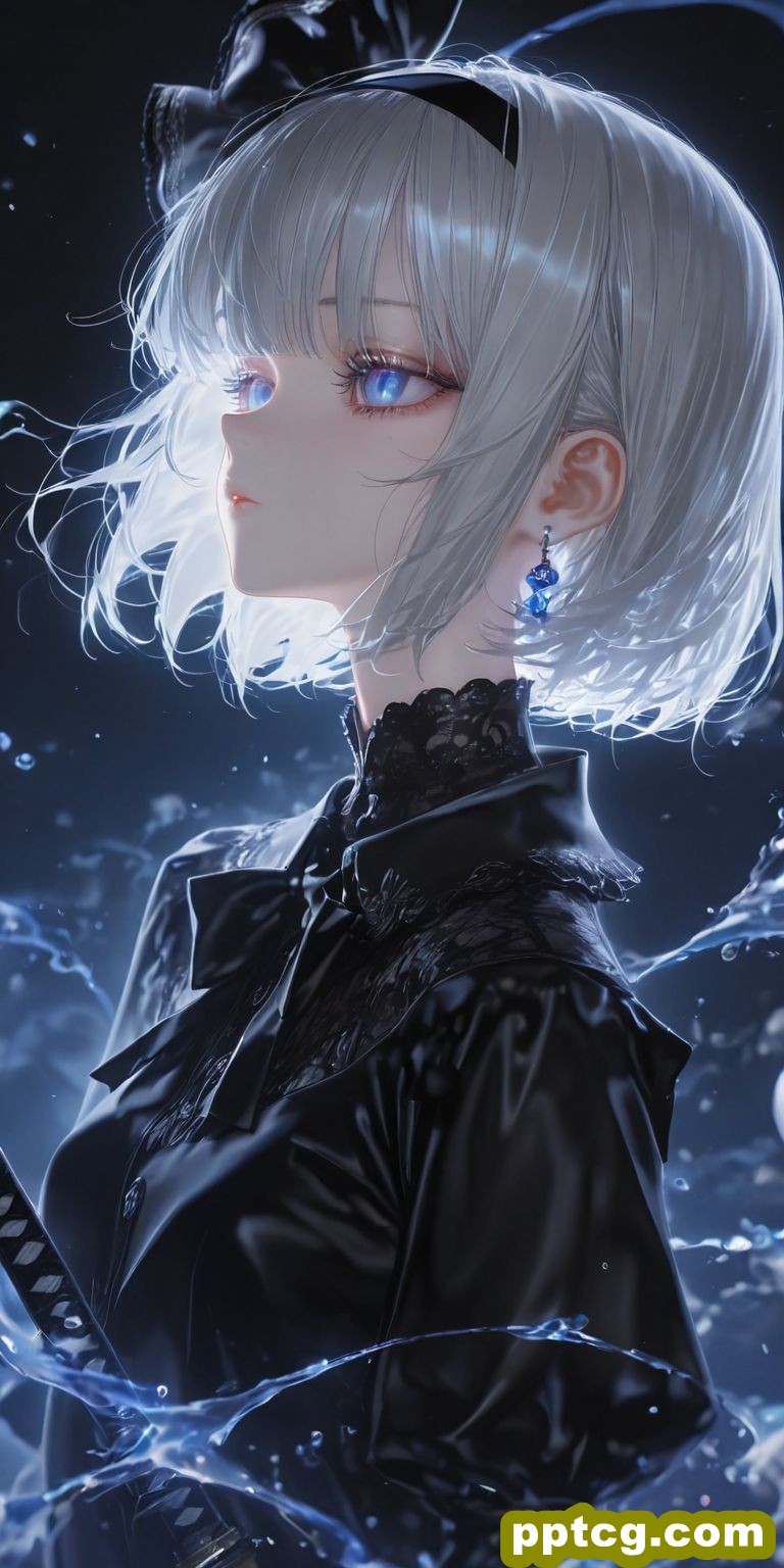 持刀二次元少女壁纸 ai绘画