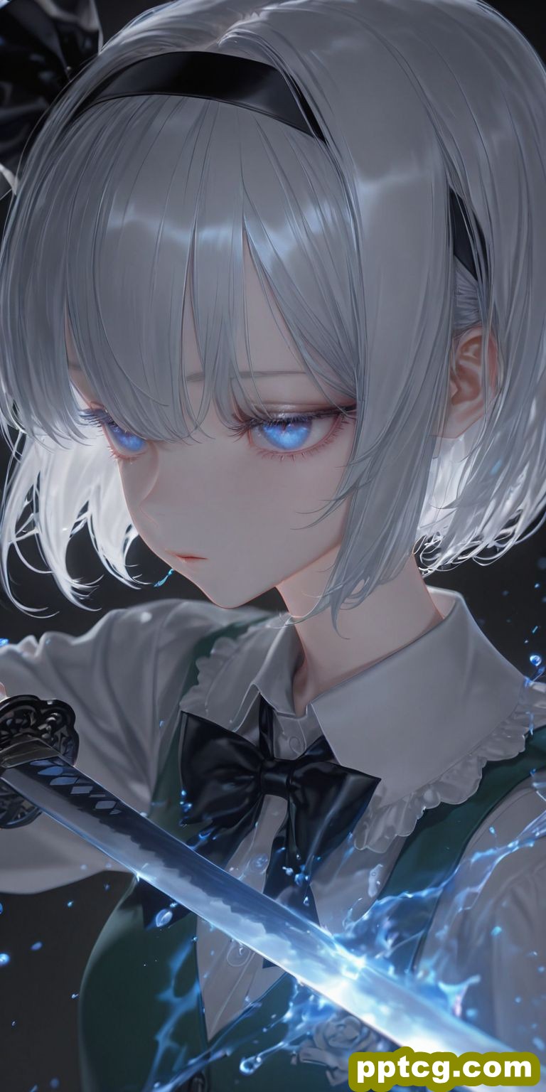 持刀二次元少女壁纸 ai绘画