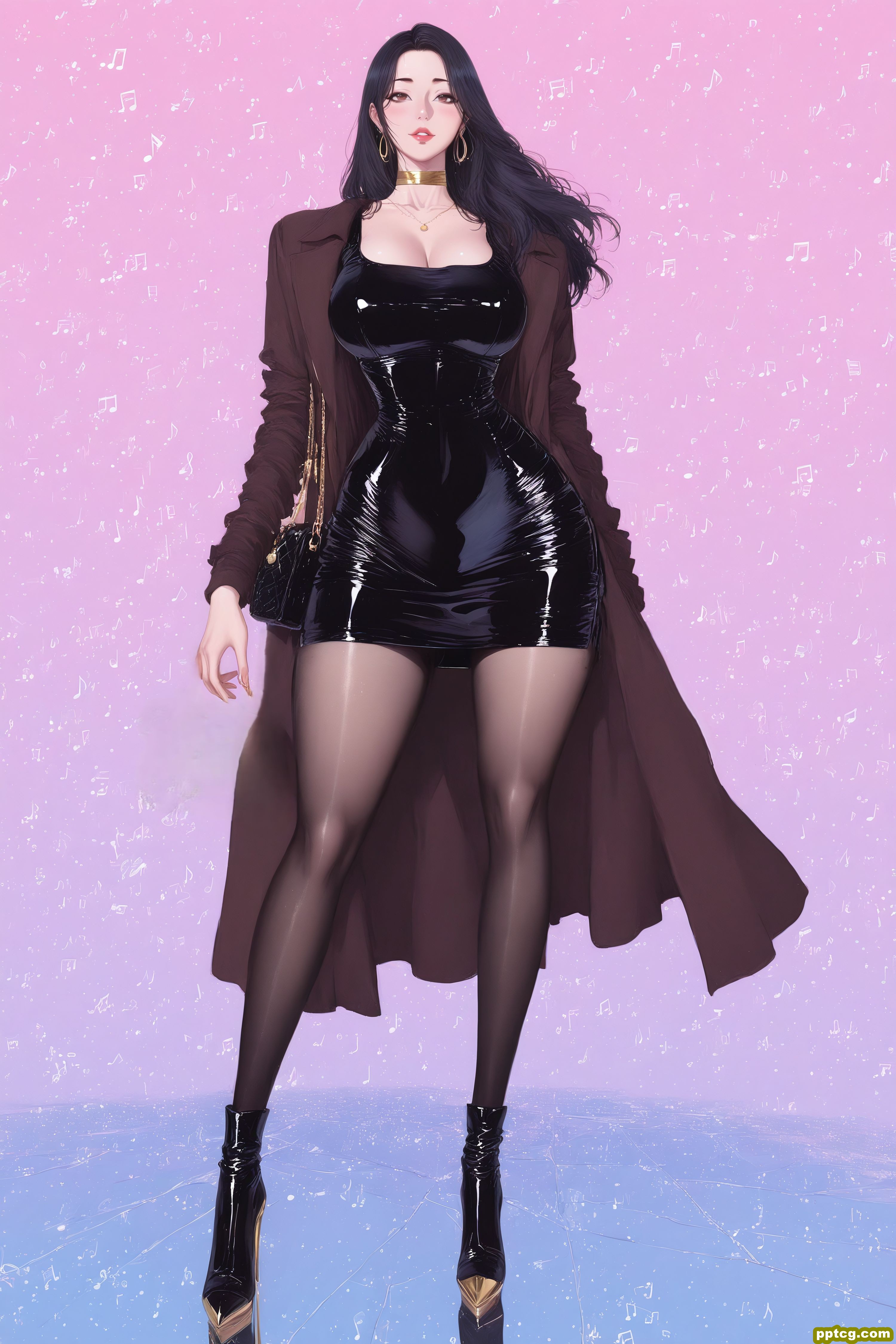 春花—健身教练 二次元韩漫 动漫穿搭 皮靴黑丝