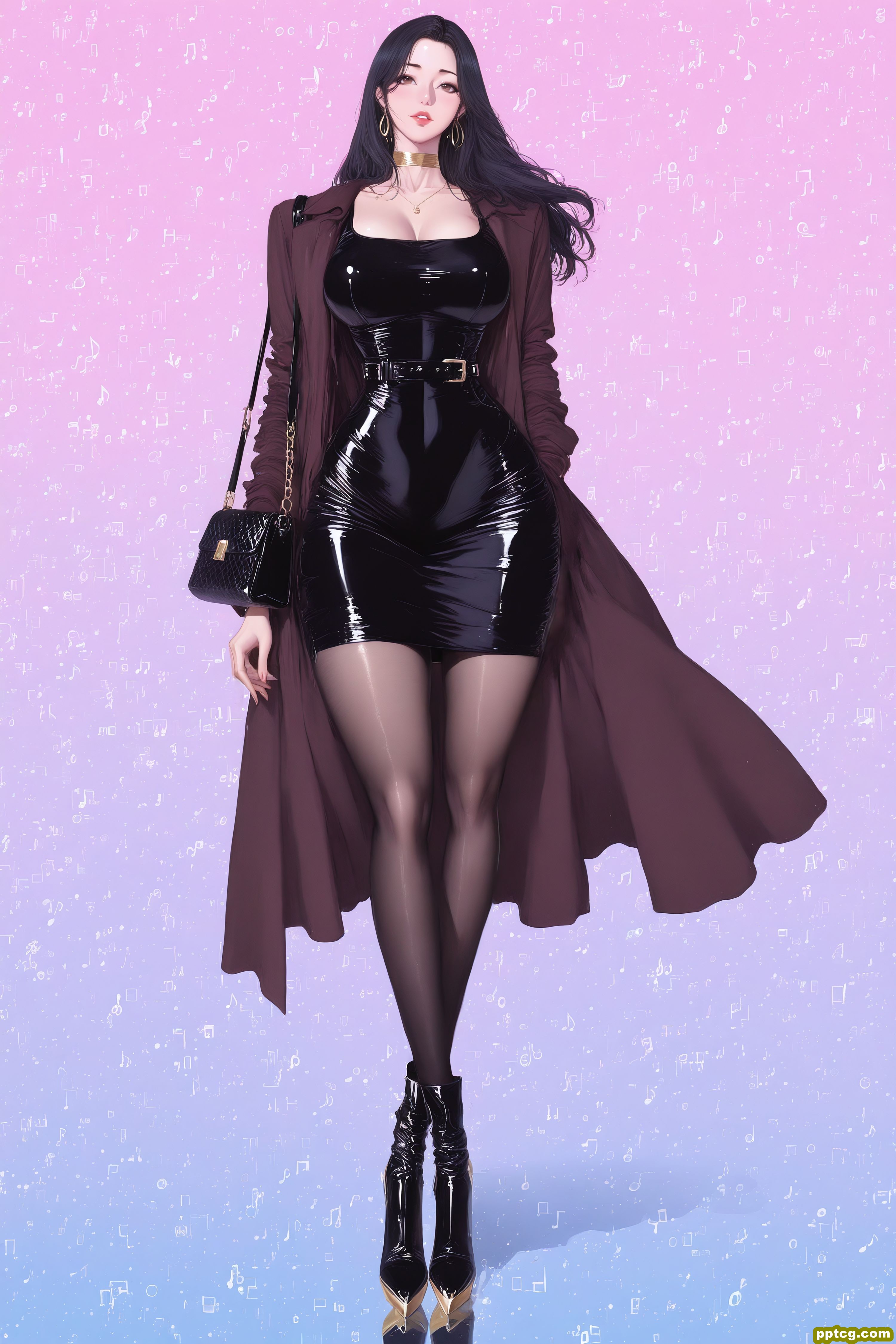 春花—健身教练 二次元韩漫 动漫穿搭 皮靴黑丝