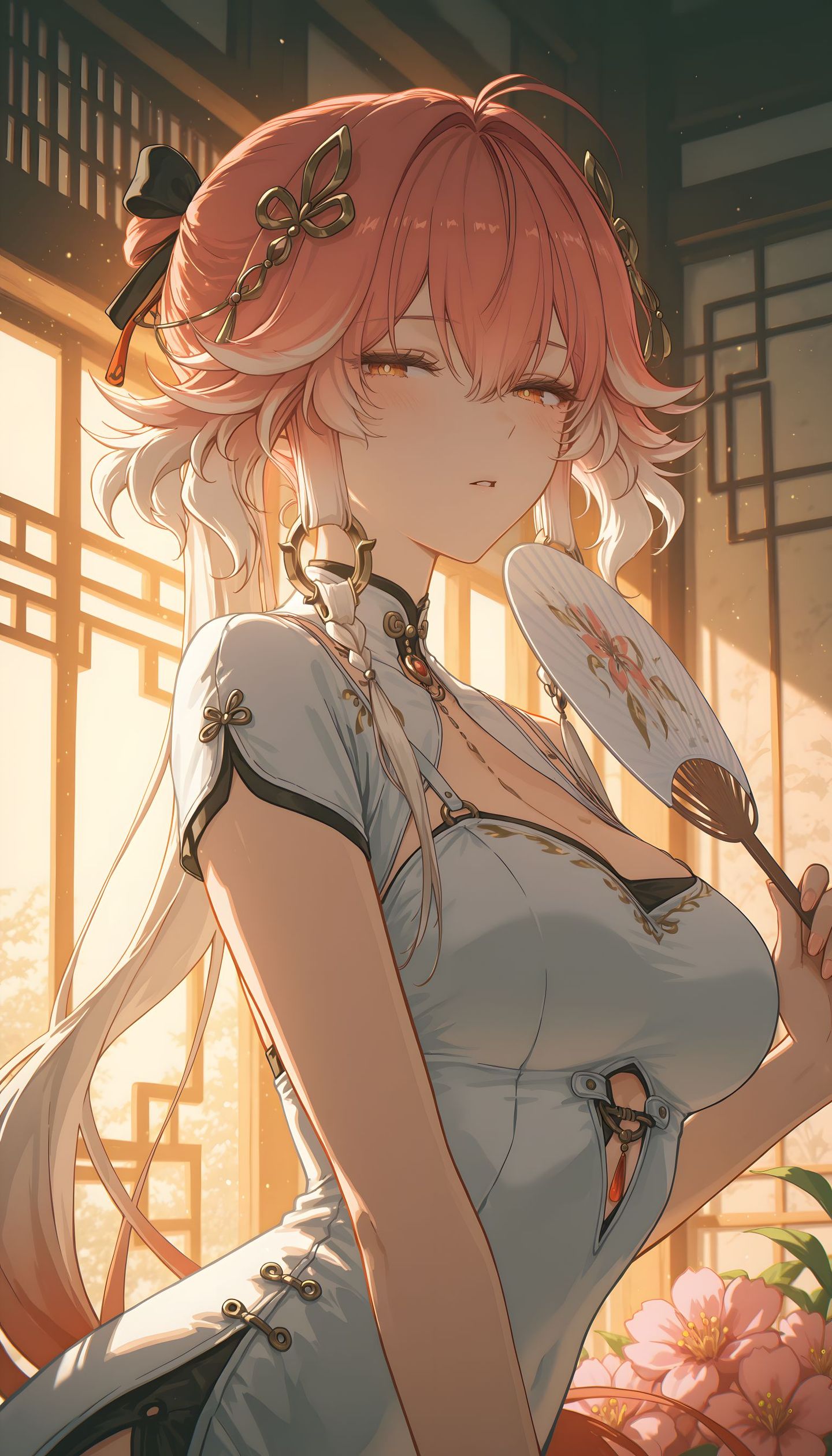 团扇 鸣潮 坎特蕾拉卡提希娅 长离 高清手机游戏壁纸