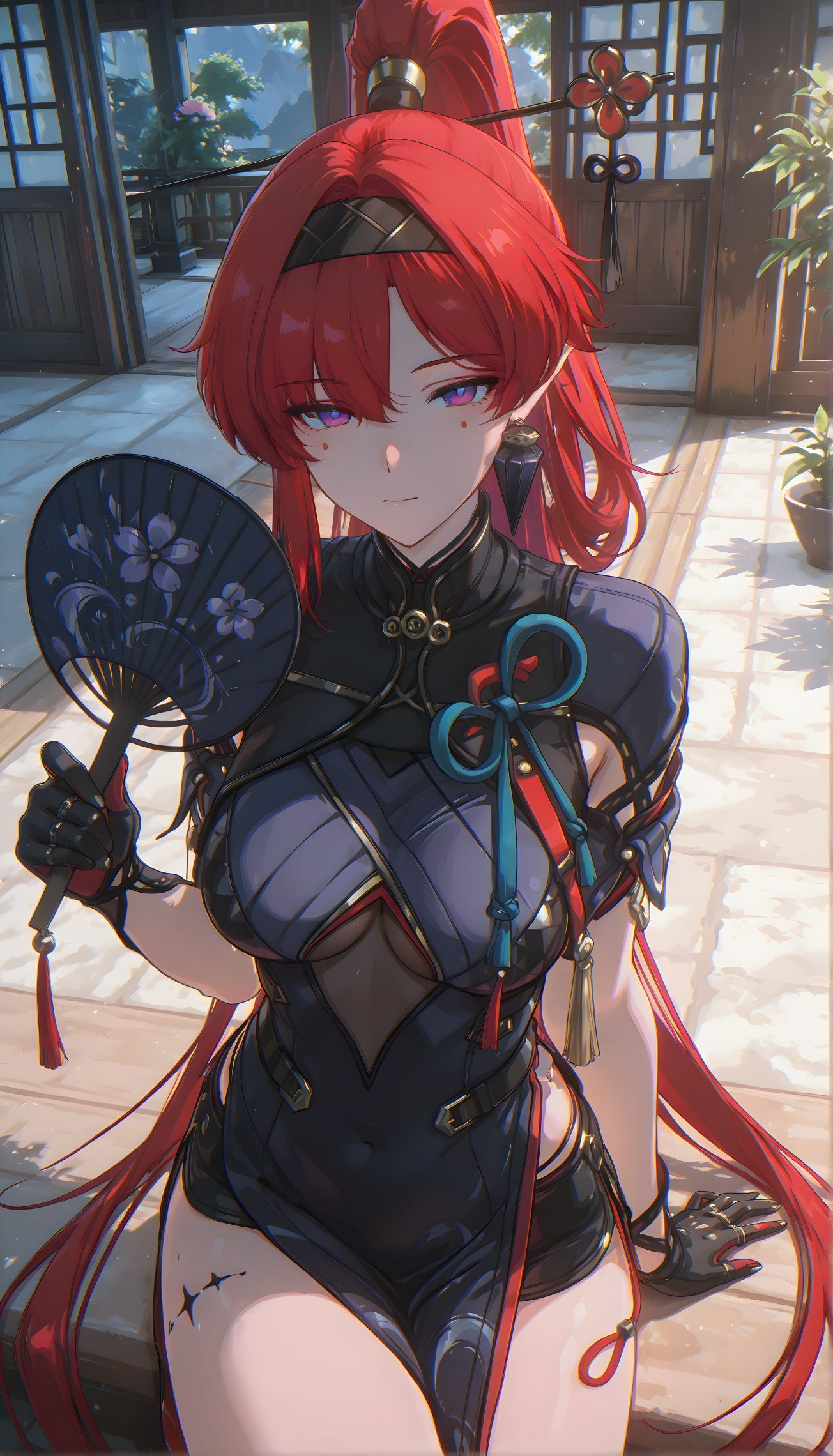 团扇 鸣潮 坎特蕾拉卡提希娅 长离 高清手机游戏壁纸