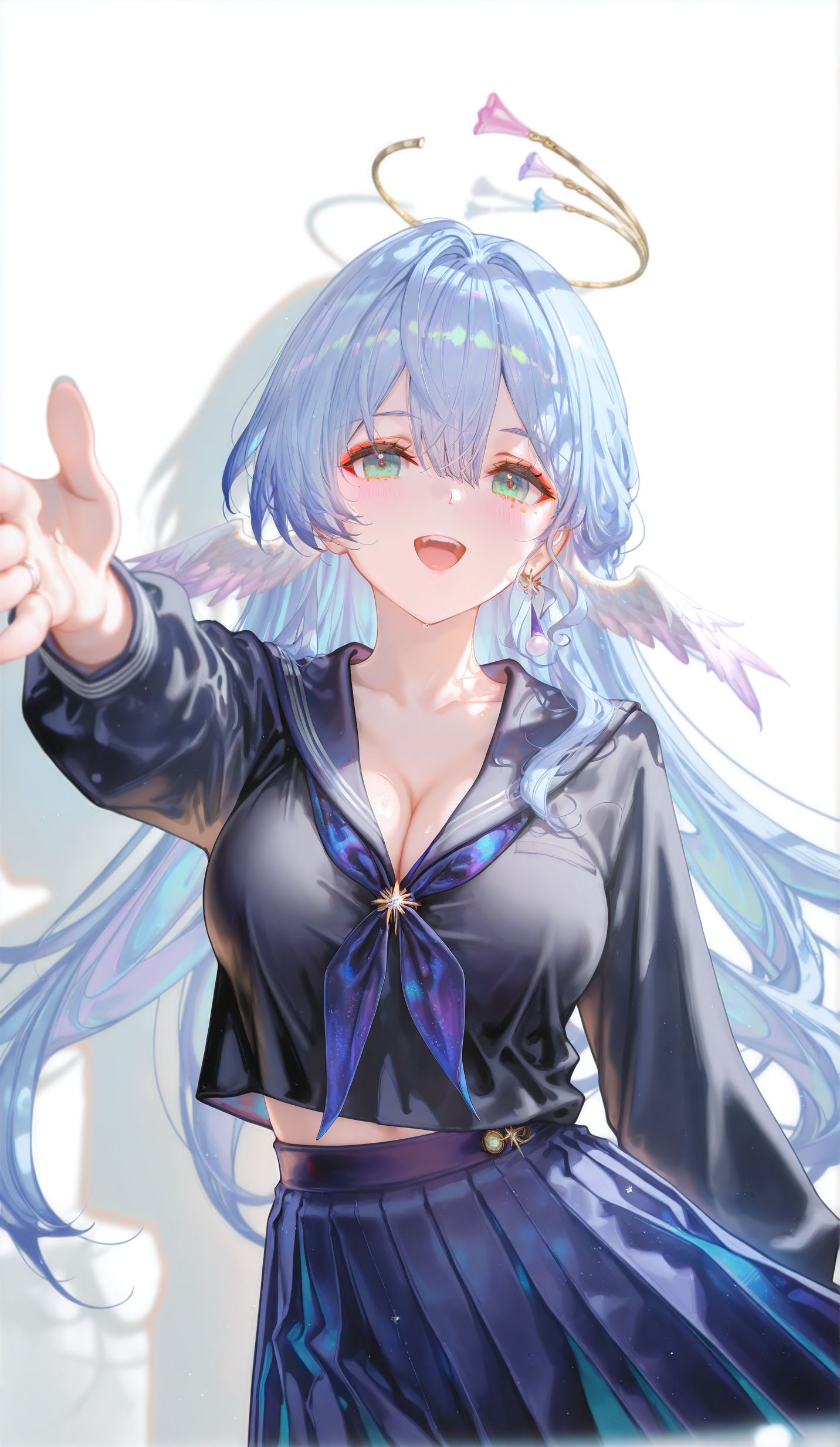 知更鸟水手服 崩坏星穹铁道 ai绘画 二次元少女游戏壁纸