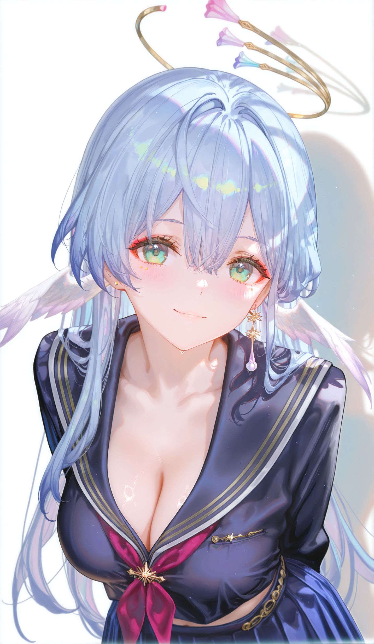 知更鸟水手服 崩坏星穹铁道 ai绘画 二次元少女游戏壁纸