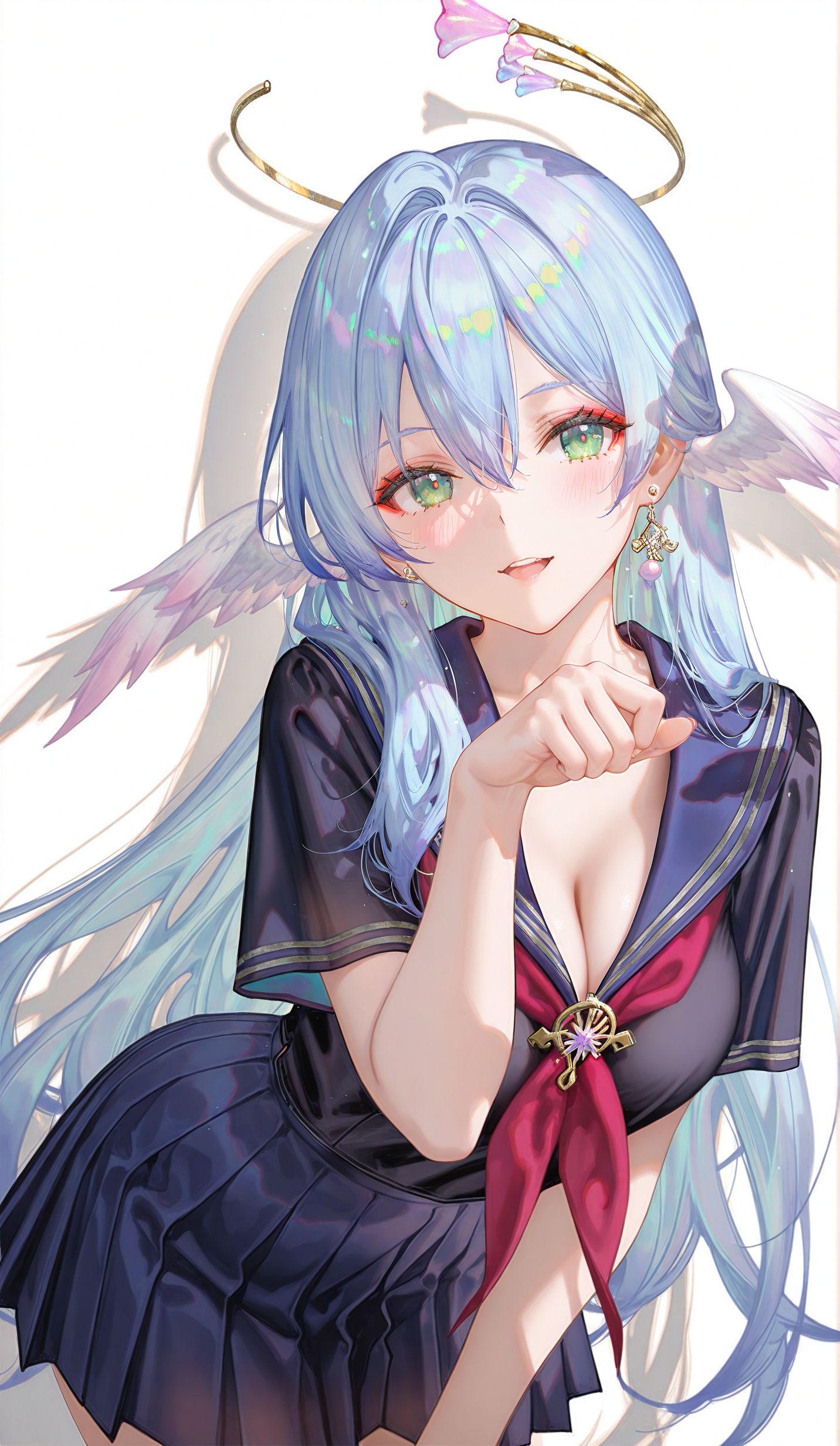 知更鸟水手服 崩坏星穹铁道 ai绘画 二次元少女游戏壁纸