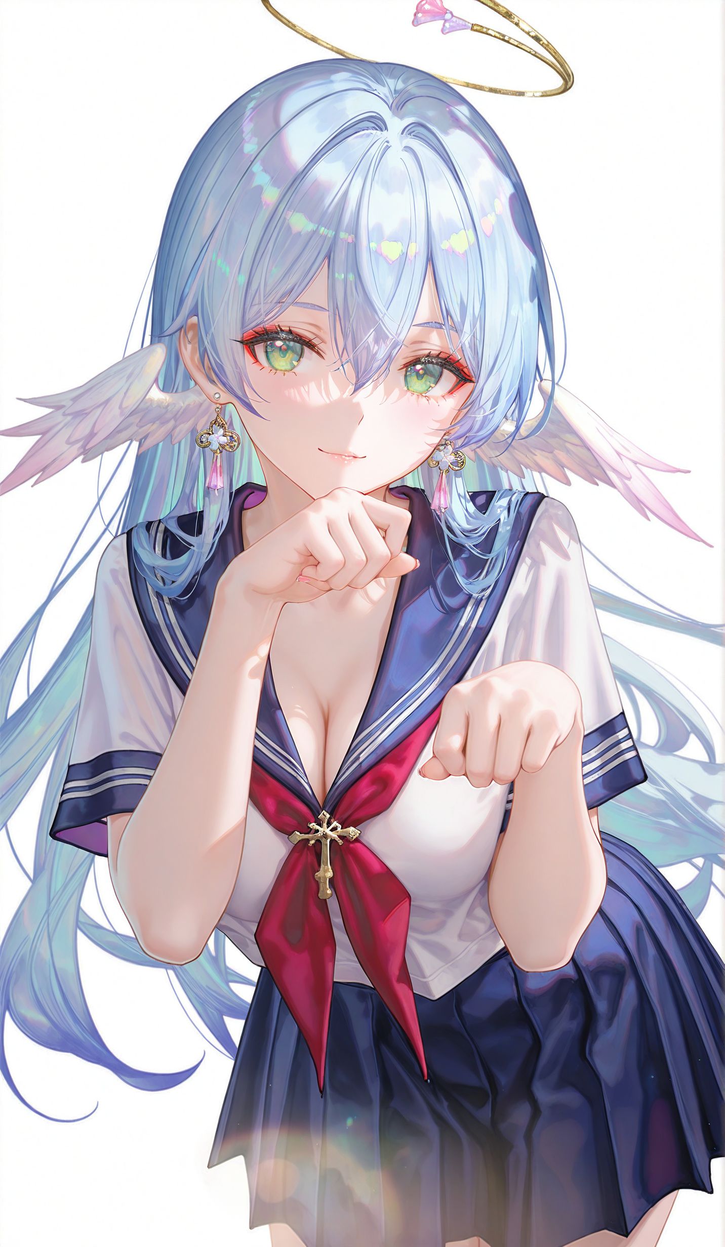 知更鸟水手服 崩坏星穹铁道 ai绘画 二次元少女游戏壁纸