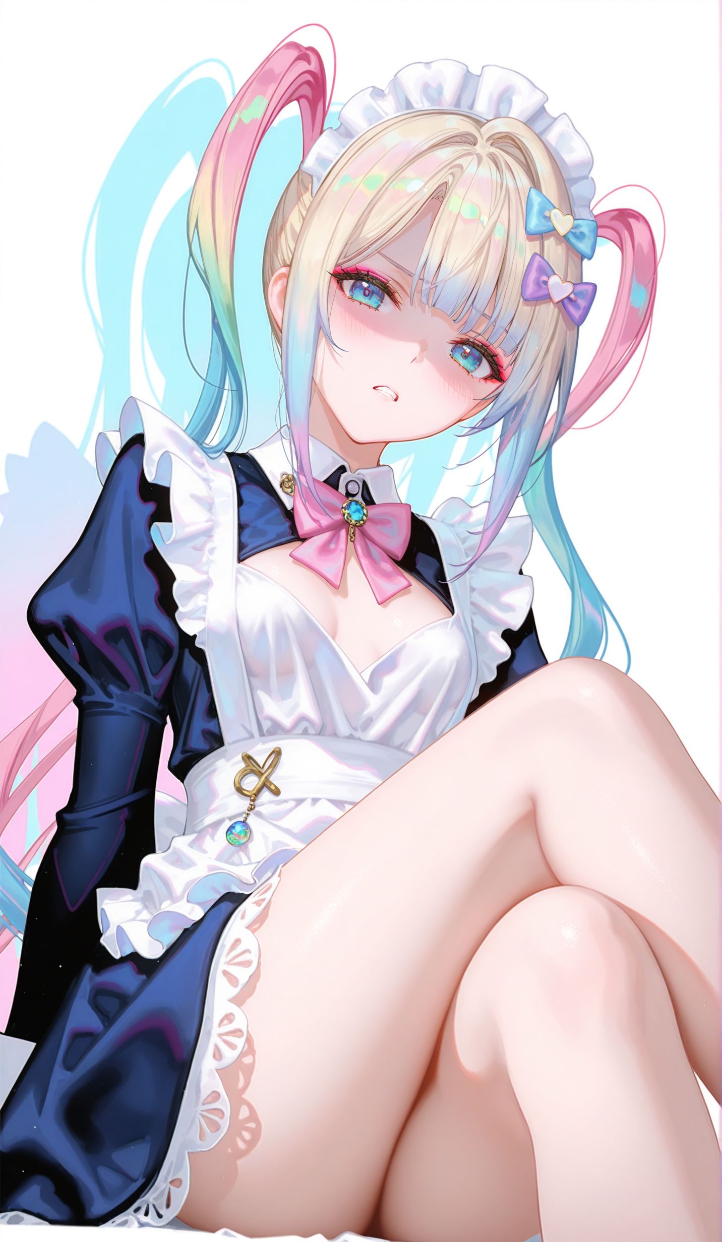 超天酱 黑化版晚礼服 直播女孩重度依赖 ai二次元游戏壁纸