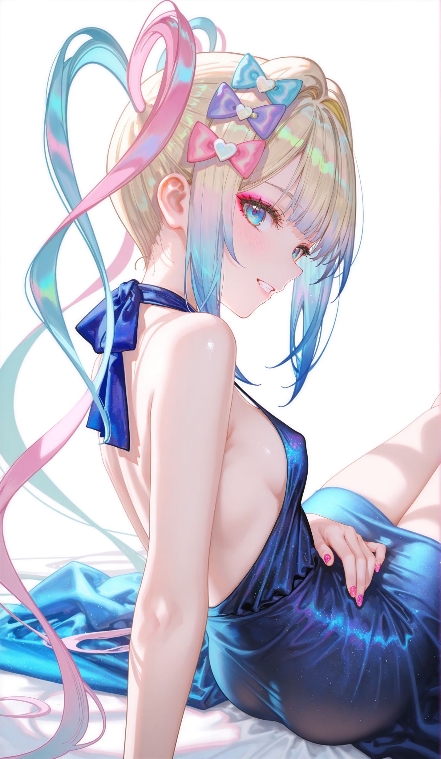 超天酱 黑化版晚礼服 直播女孩重度依赖 ai二次元游戏壁纸