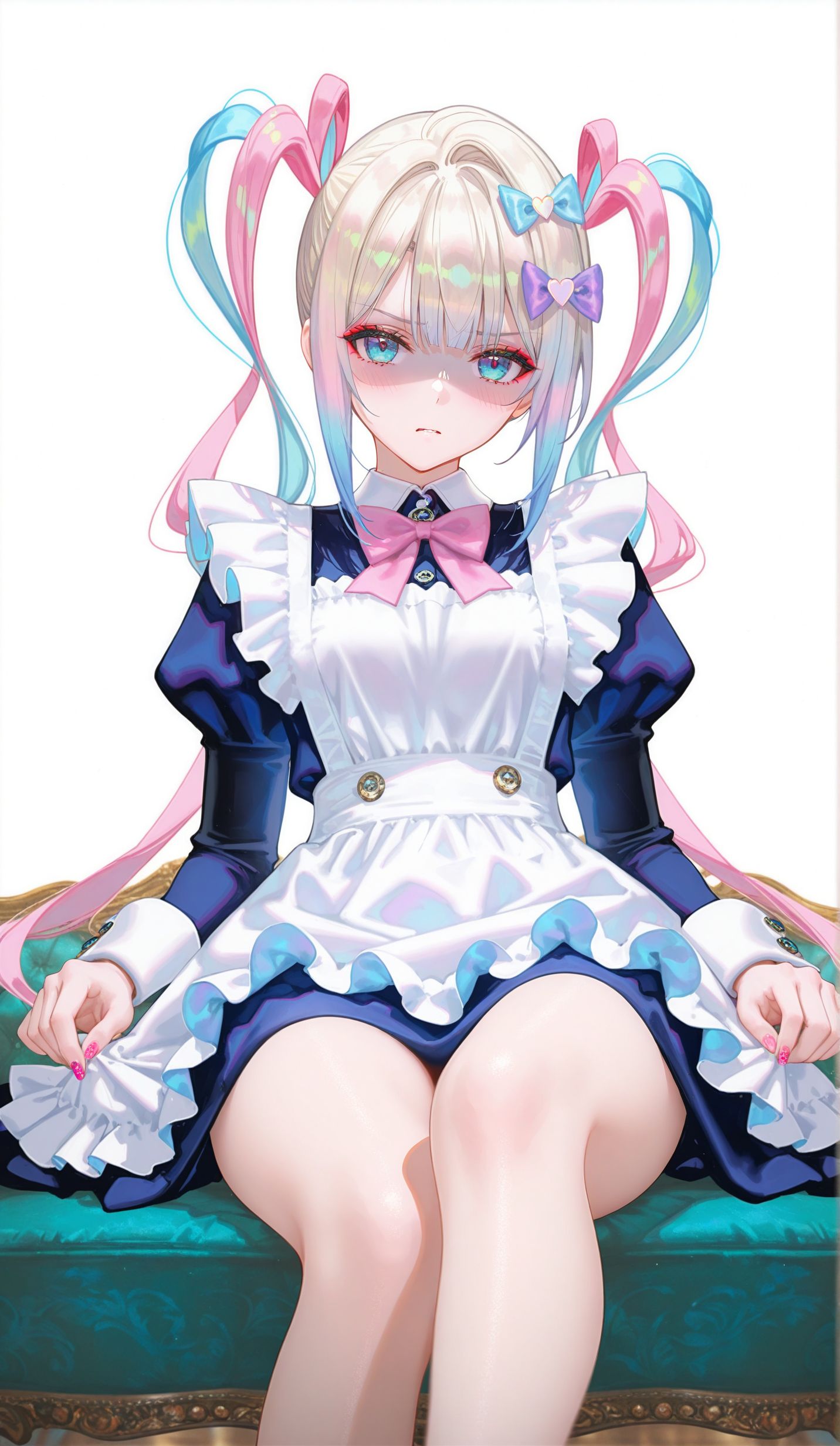 超天酱 黑化版晚礼服 直播女孩重度依赖 ai二次元游戏壁纸