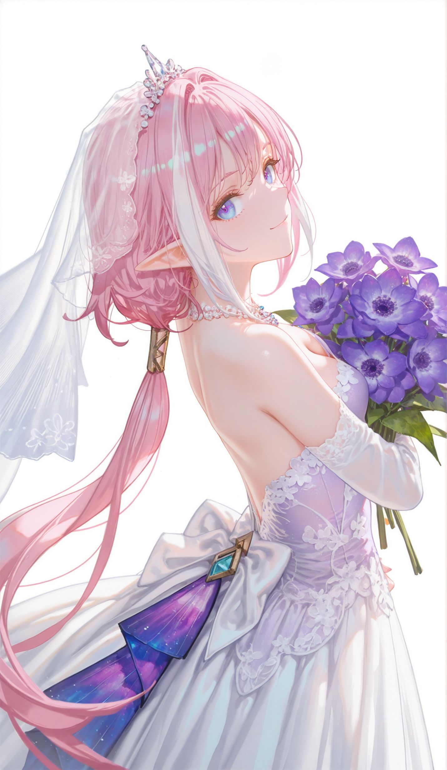 爱莉希雅花嫁 崩坏三 ai二次元游戏人物少女-皮皮兔动漫