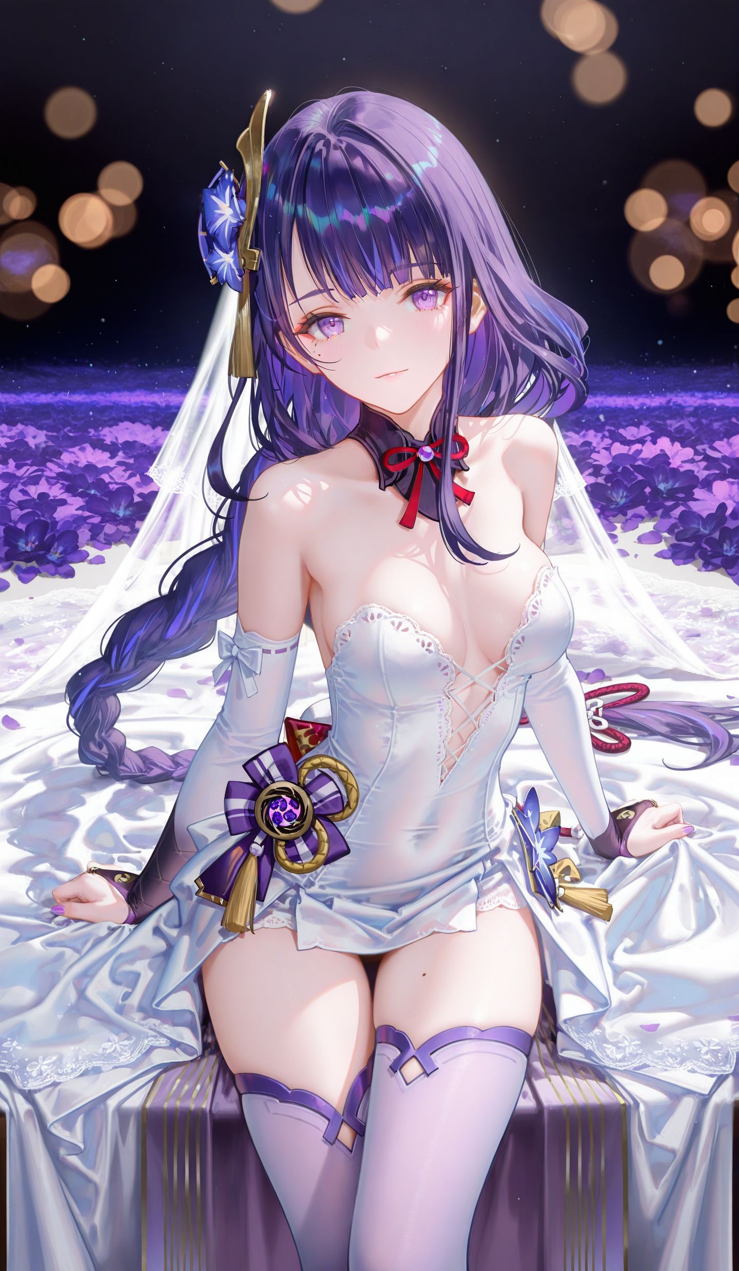 雷电将军花嫁 二次元ai 原神