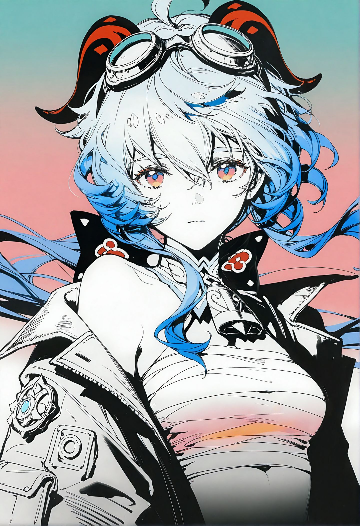 游戏壁纸 原神启动 甘雨 雷电将军