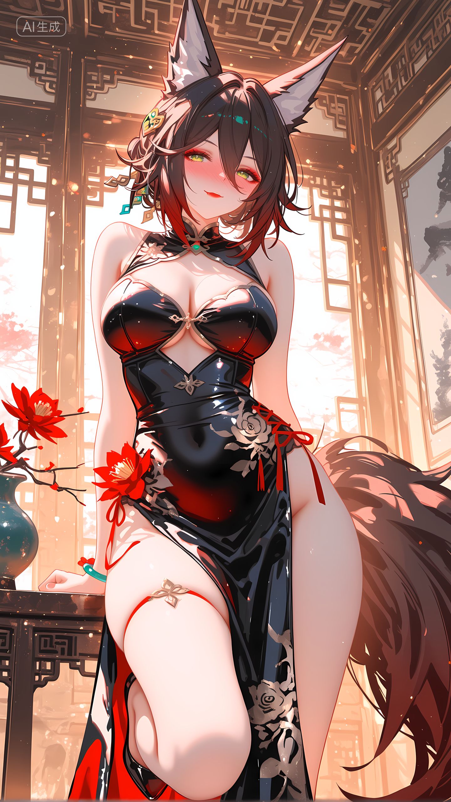 有点烧烧的停云 崩坏星穹铁道 旗袍礼服 大长腿