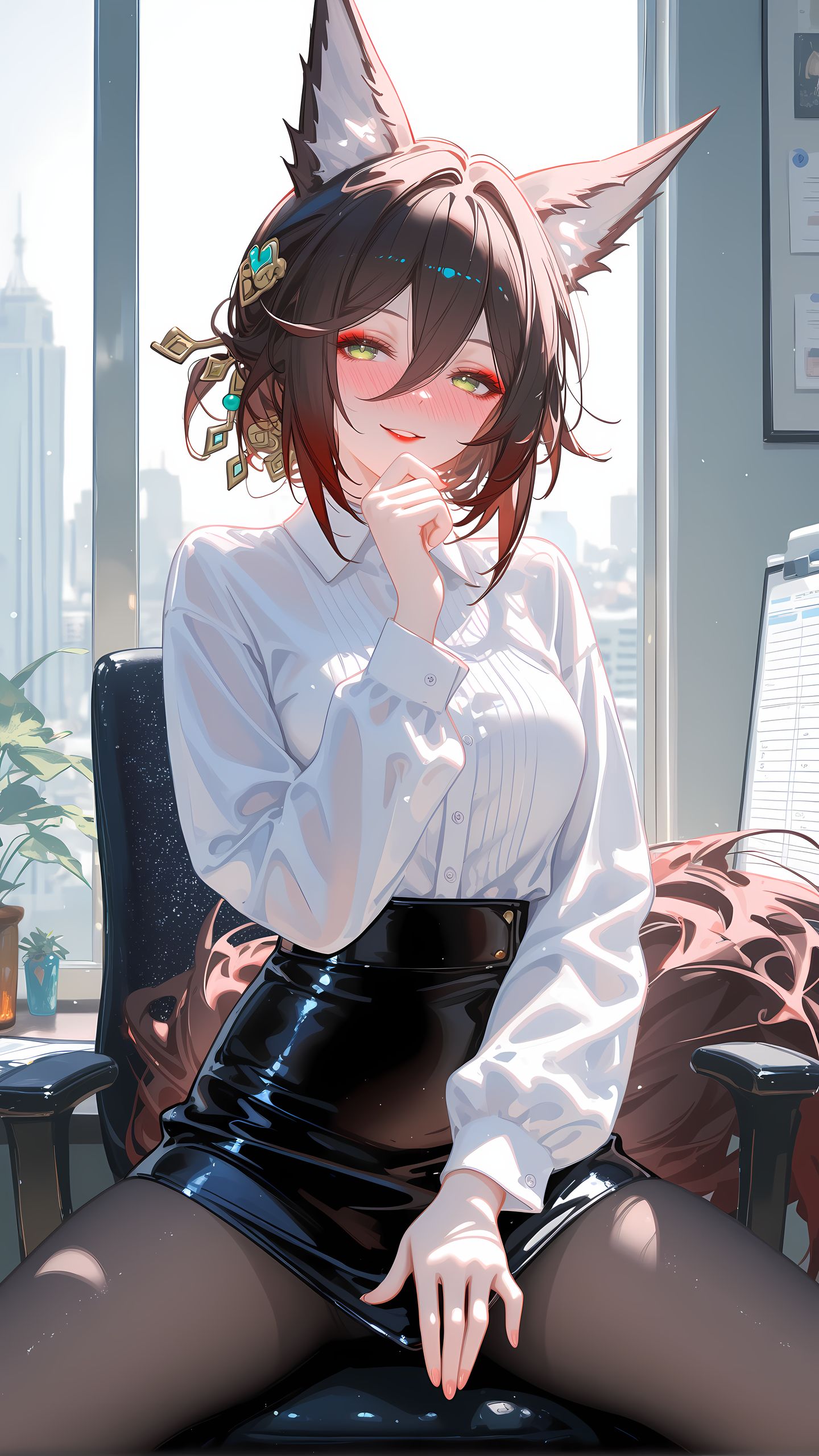 有点烧烧的停云 崩坏星穹铁道 旗袍礼服 大长腿