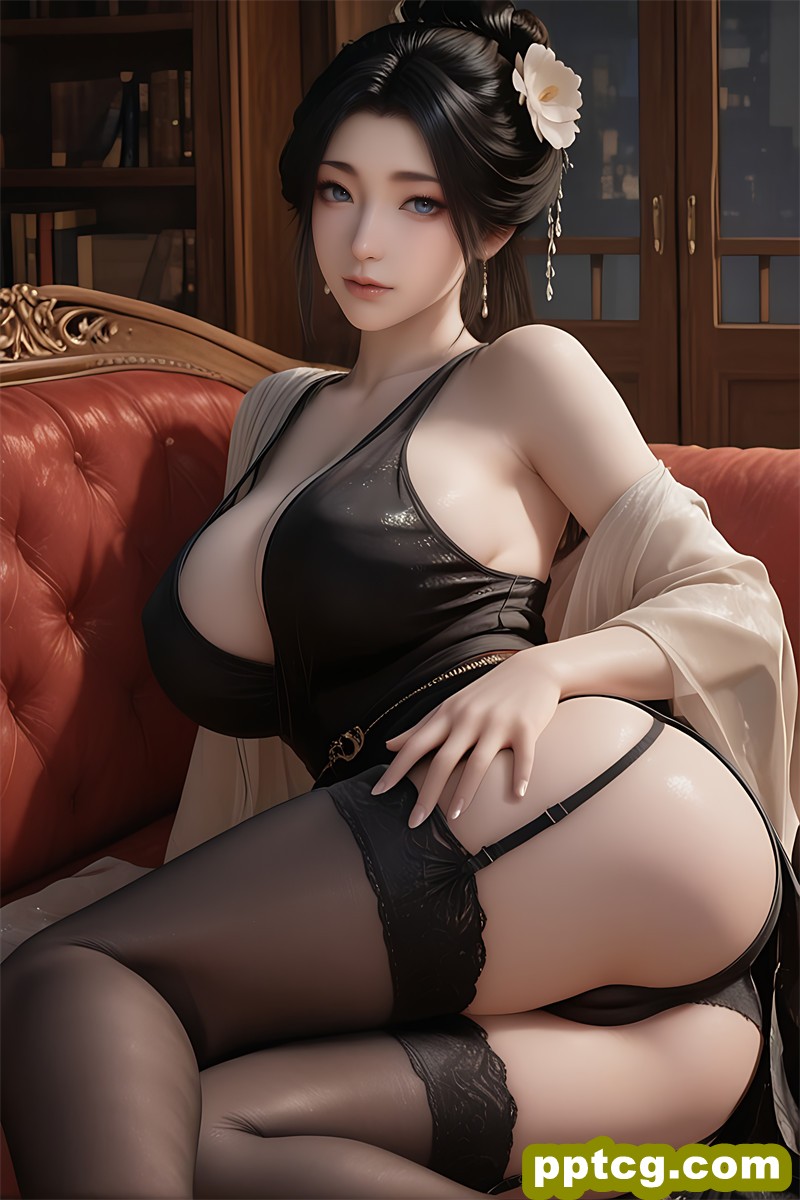 [AI艺术第3065期] [凡人修仙传] [慕沛灵 · 系列二十] 巨乳吊带黑丝涩涩 [76P]