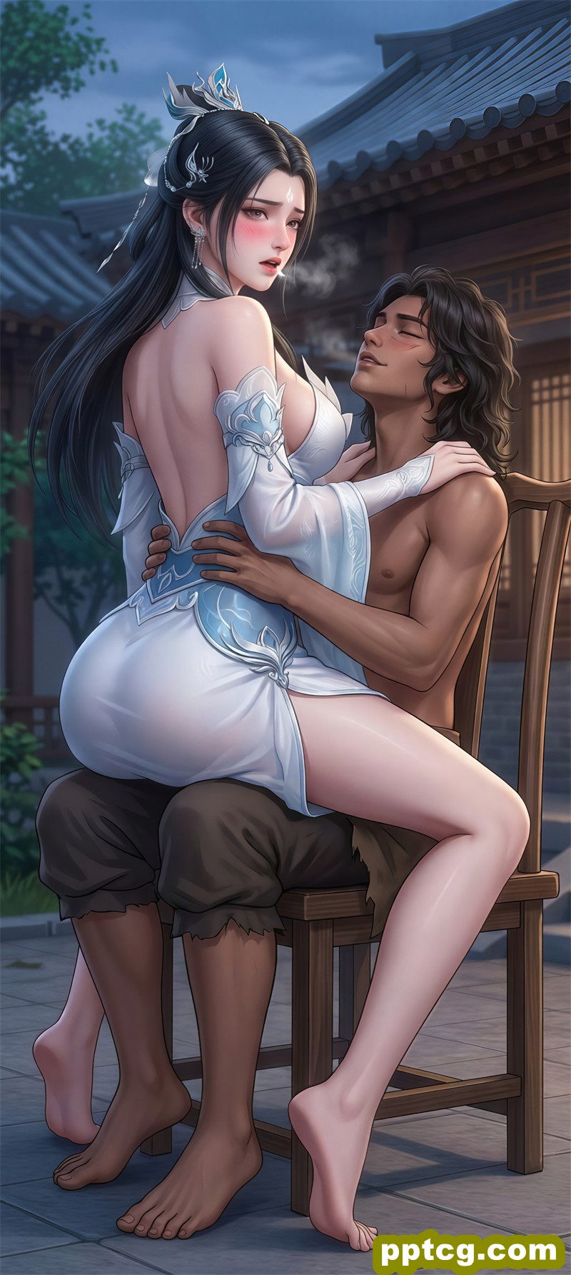 [AI艺术第3119期] [诛仙] [陆雪琪 · 系列五十三] 女神与流浪汉 [96P]