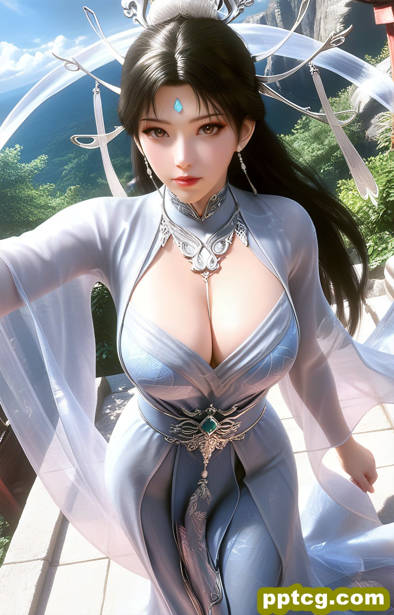 [AI艺术第3199期] [神墓] [楚月 · 系列一] 巨乳涩涩 [53P]-皮皮兔动漫