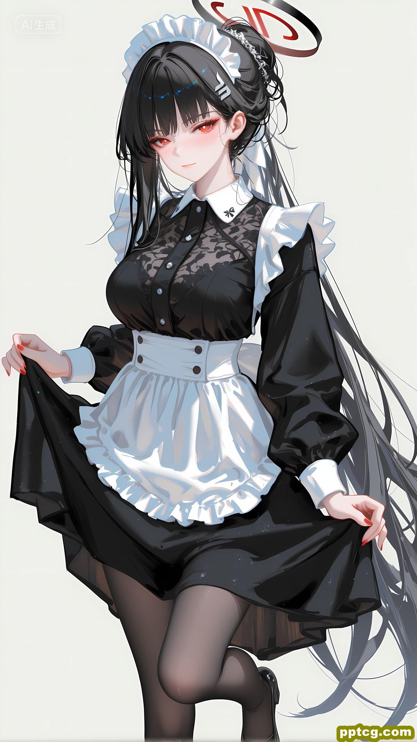 二次元游戏少女角色 性感厨娘 黑丝裤袜肉肉腿