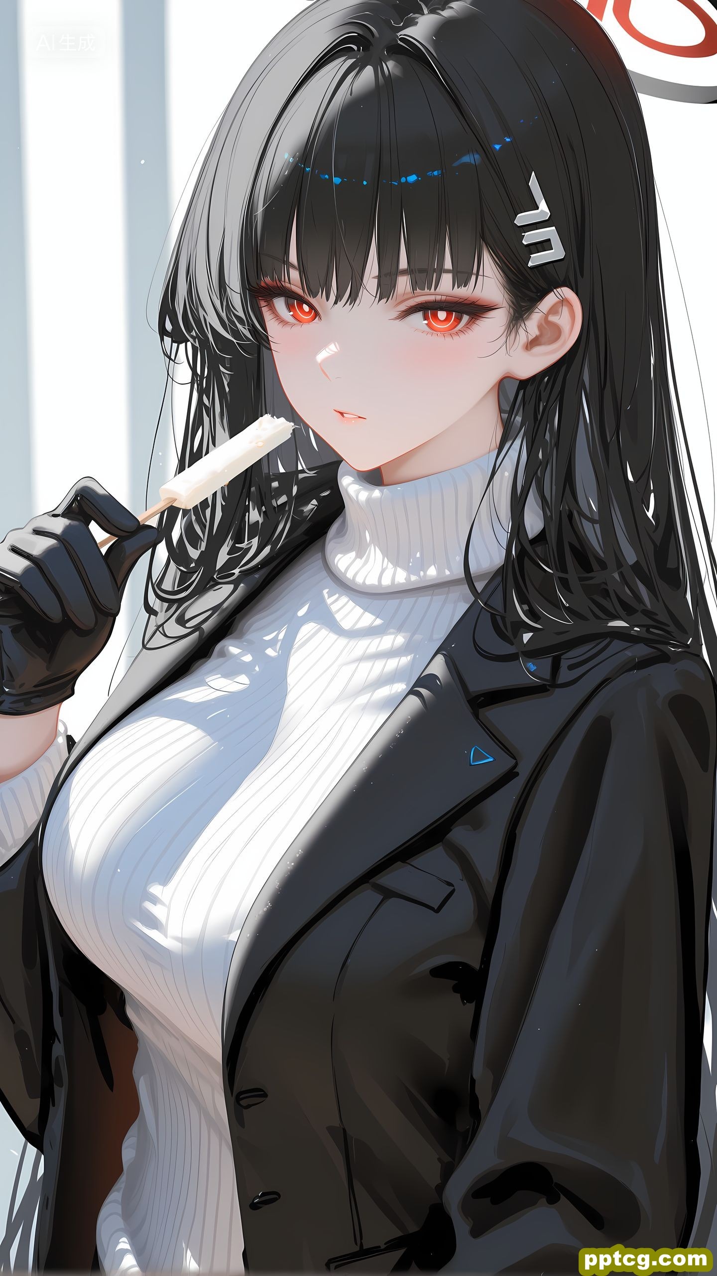 二次元游戏少女角色 性感厨娘 黑丝裤袜肉肉腿