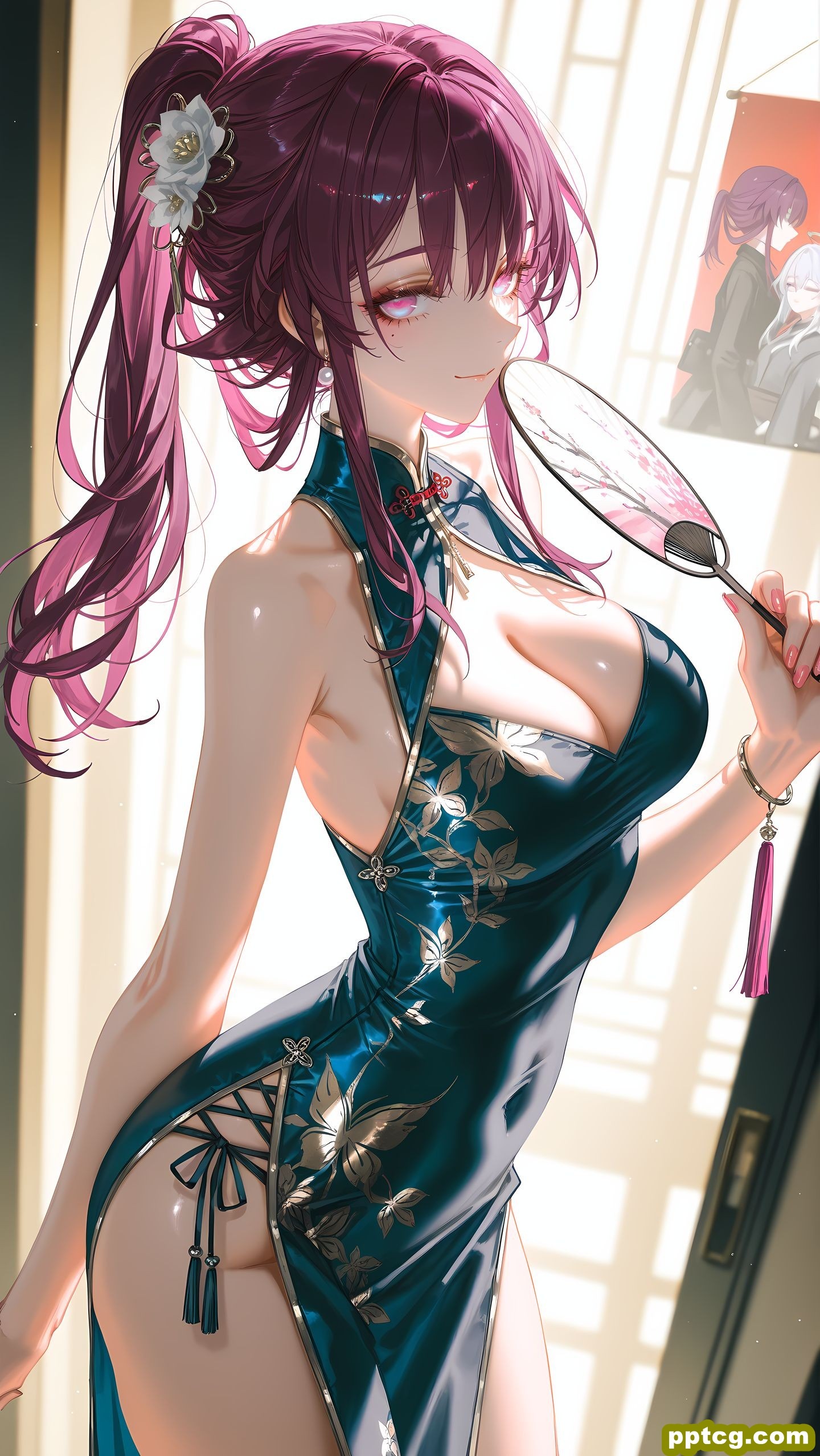 崩坏星穹铁道游戏角色美图 卡芙卡 旗袍性感大长腿美腿-皮皮兔动漫