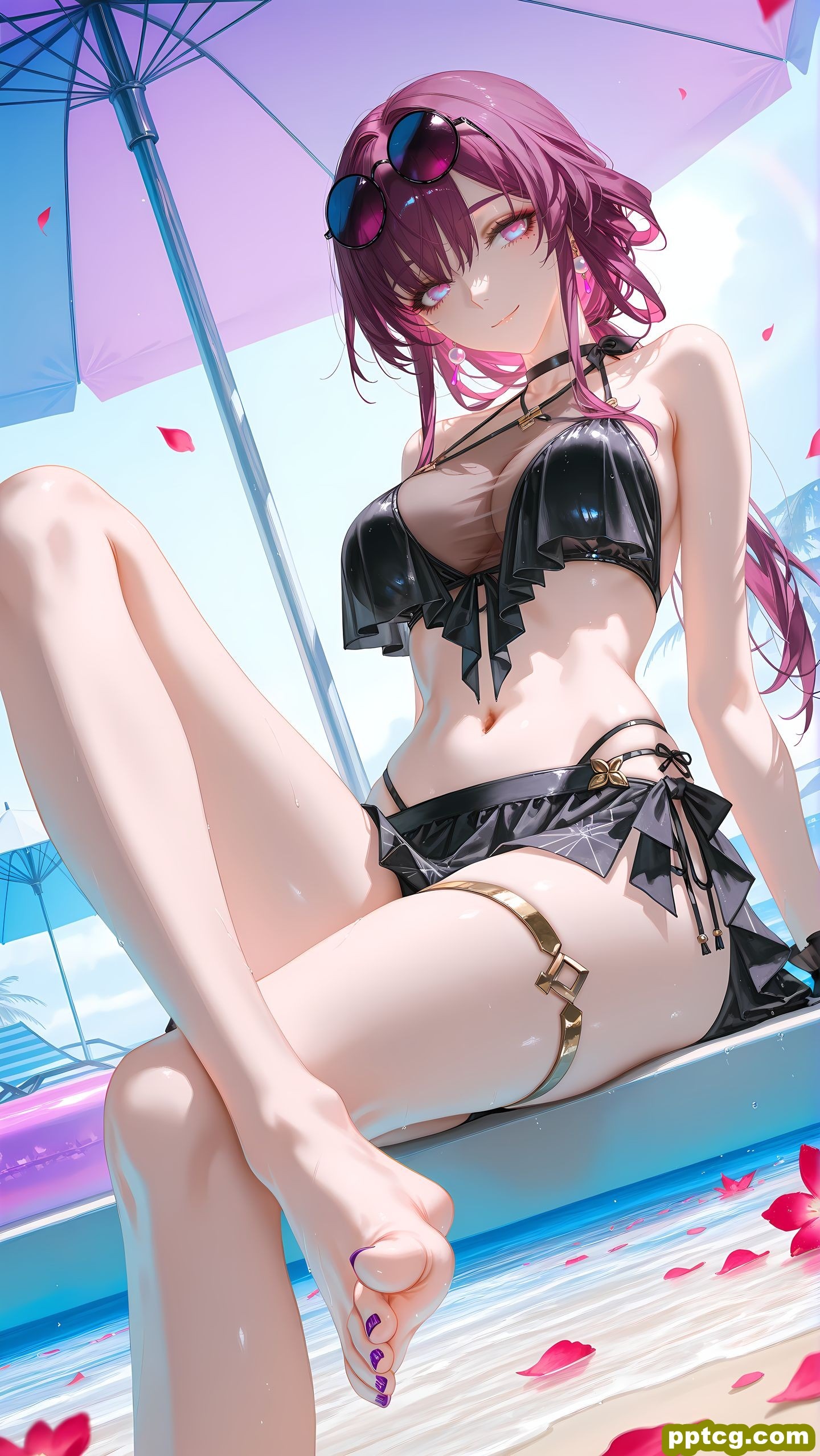 崩坏星穹铁道游戏角色美图 卡芙卡 旗袍性感大长腿美腿