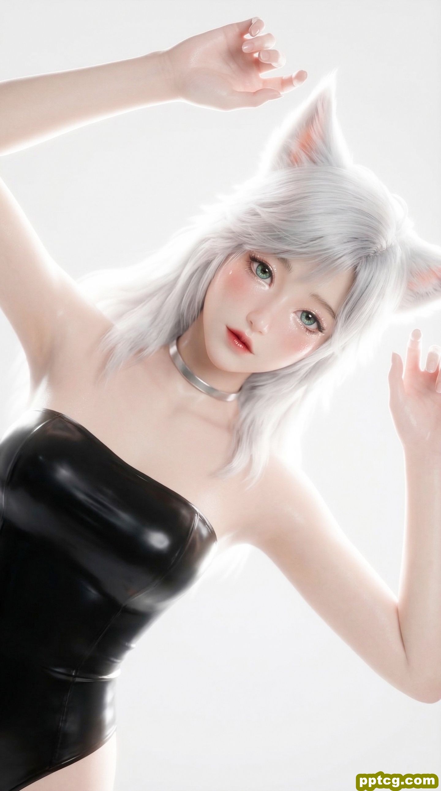 凡人修仙传银月 手机壁纸 现代穿搭写真 国漫美女人物二创美图 紧身皮衣