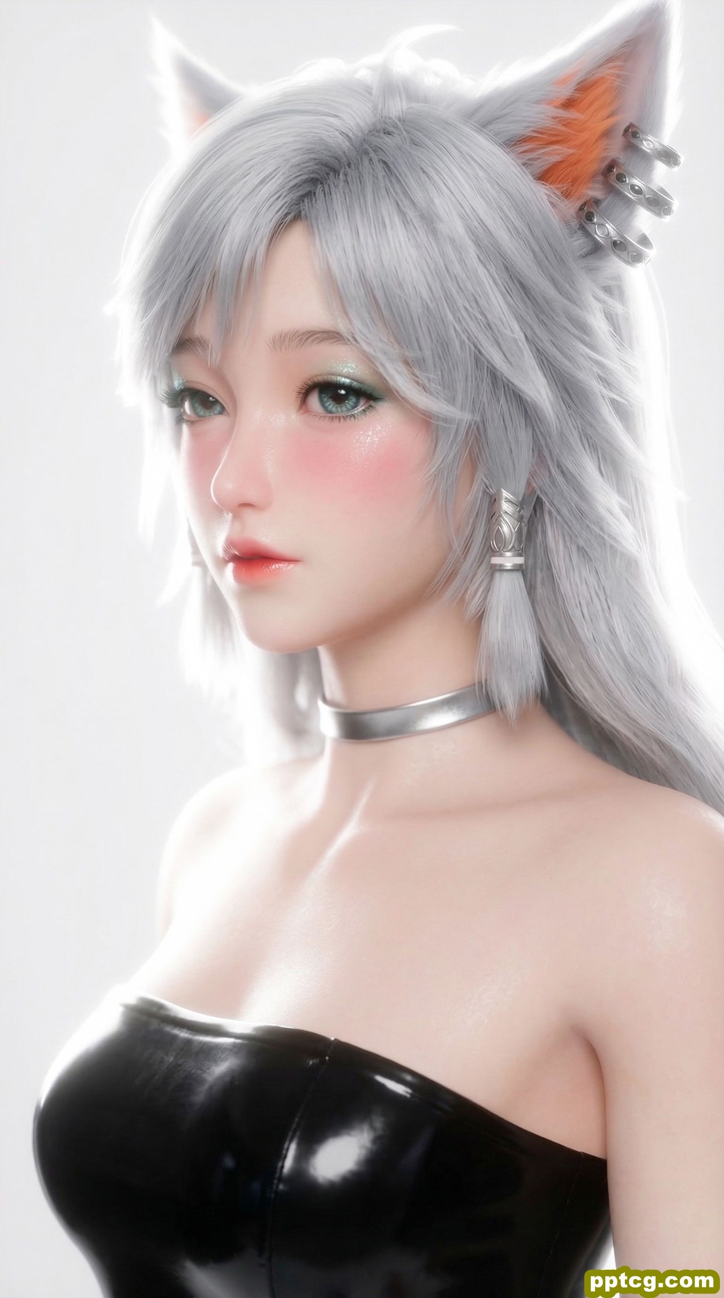 凡人修仙传银月 手机壁纸 现代穿搭写真 国漫美女人物二创美图 紧身皮衣