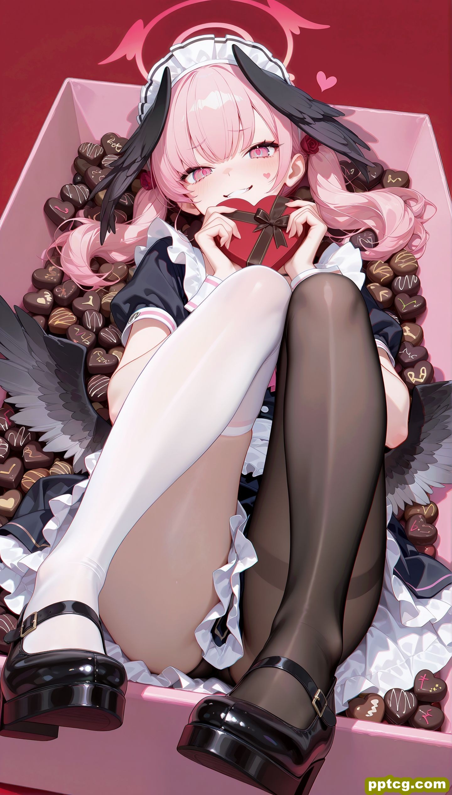 游戏角色人物手机壁纸 情人节限定 黑丝美腿-皮皮兔动漫