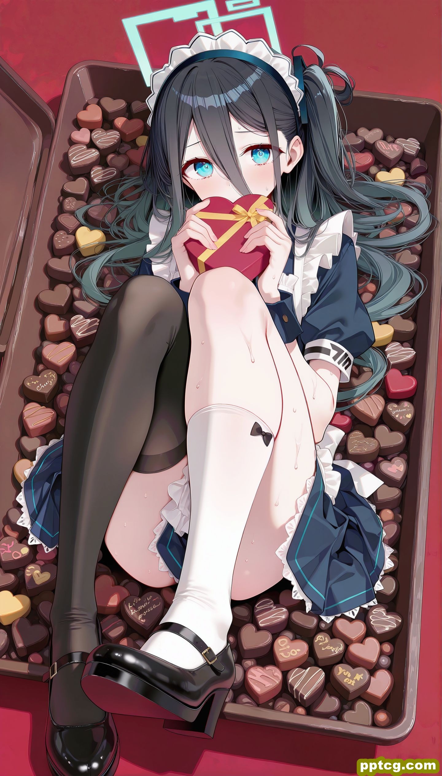 游戏角色人物手机壁纸 情人节限定 黑丝美腿