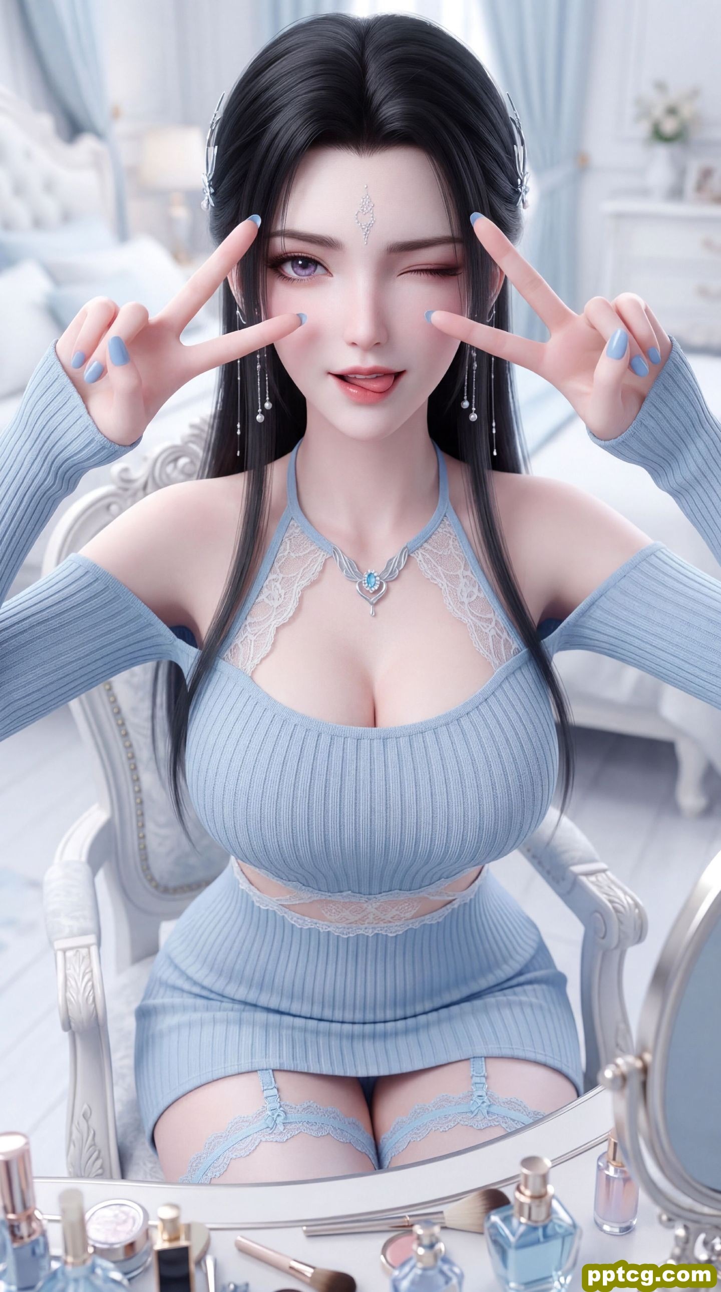 诛仙国漫女神陆雪琪 性感美女 动漫手机壁纸福利 4k超清 那一年的望月台，风动，心亦动