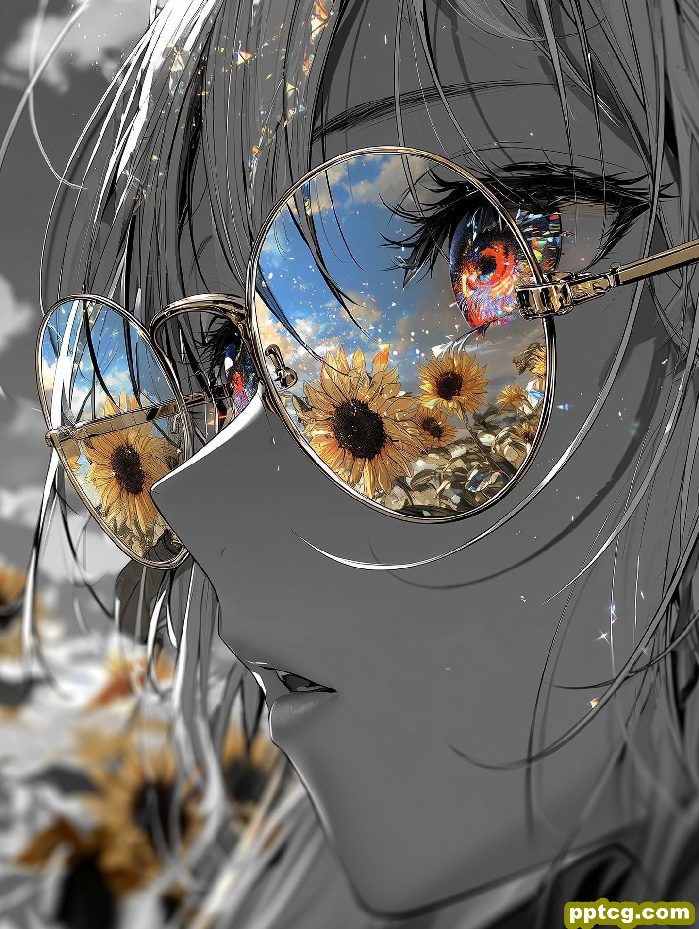 壁纸推荐 唯美充满生命力 二次元炫彩高清图片 眼睛