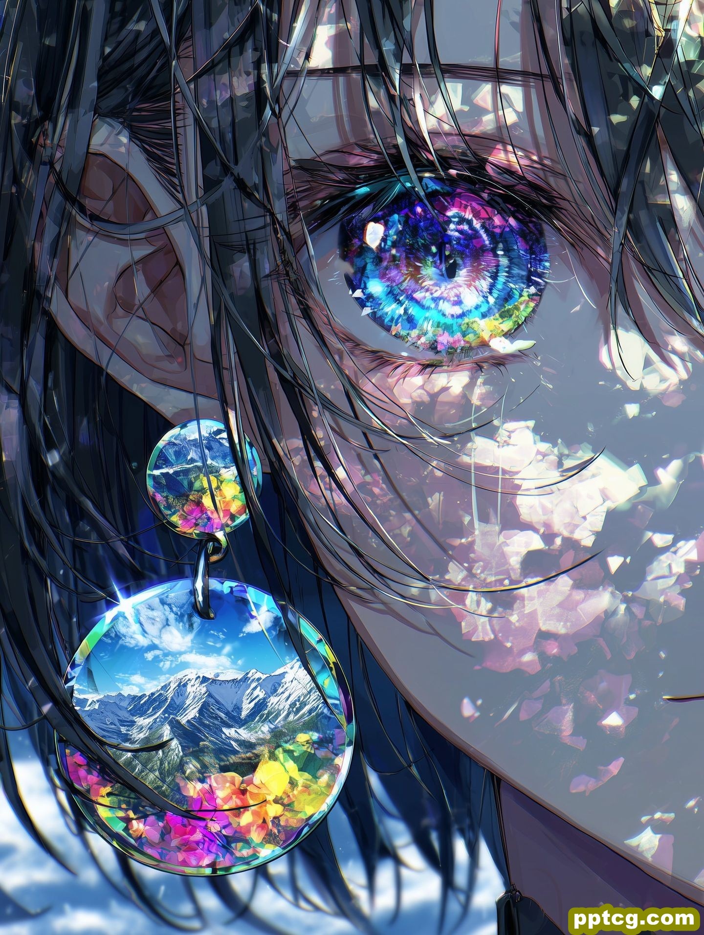 壁纸推荐 唯美充满生命力 二次元炫彩高清图片 眼睛