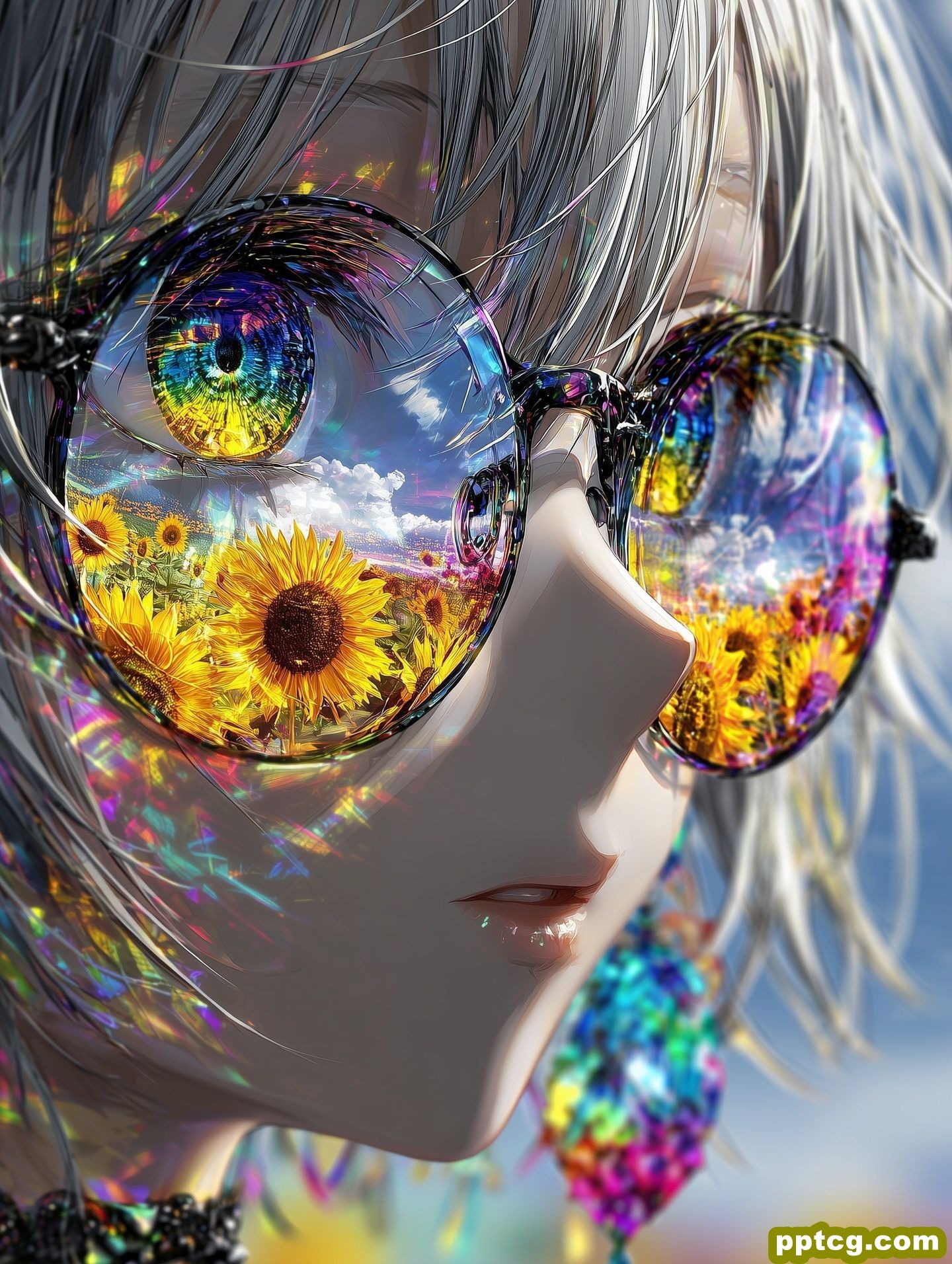 壁纸推荐 唯美充满生命力 二次元炫彩高清图片 眼睛