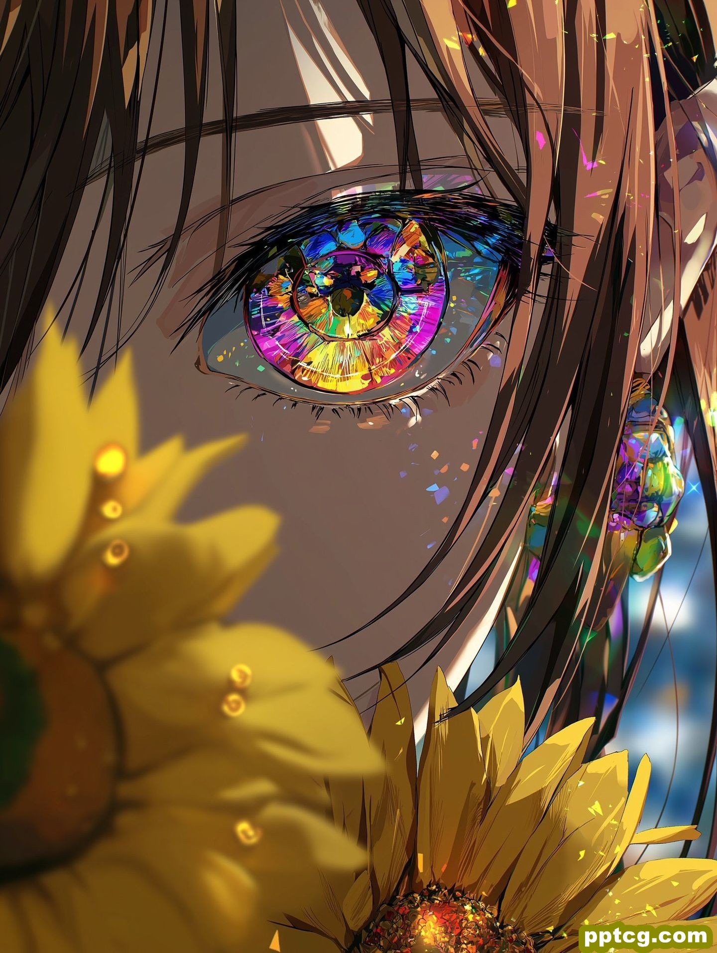 壁纸推荐 唯美充满生命力 二次元炫彩高清图片 眼睛