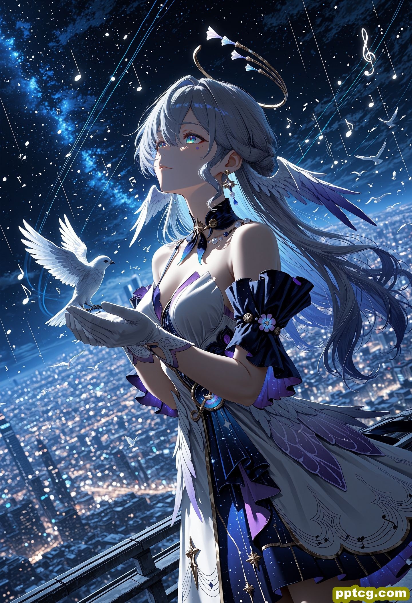 高清二次元游戏壁纸 崩坏星穹铁道 知更鸟 AI绘画 AI作画