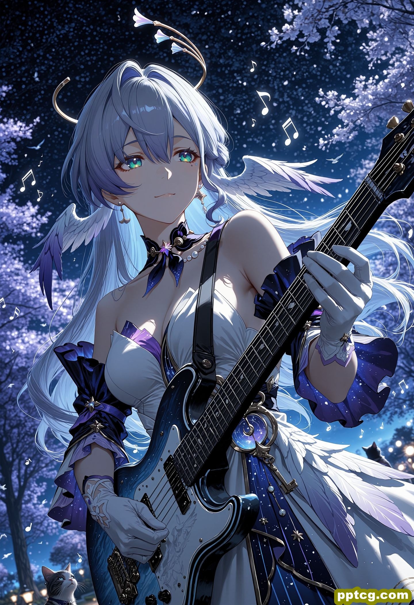 高清二次元游戏壁纸 崩坏星穹铁道 知更鸟 AI绘画 AI作画